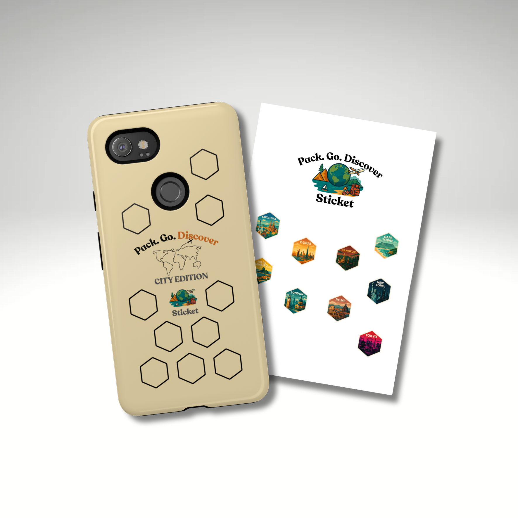 City Edition Phone Case for Google Phones + Sticker