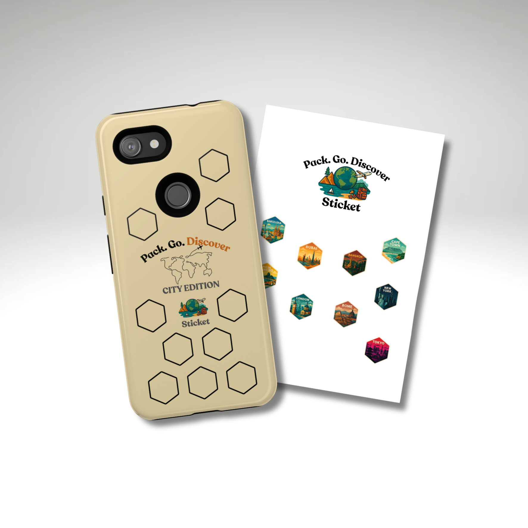 City Edition Phone Case for Google Phones + Sticker