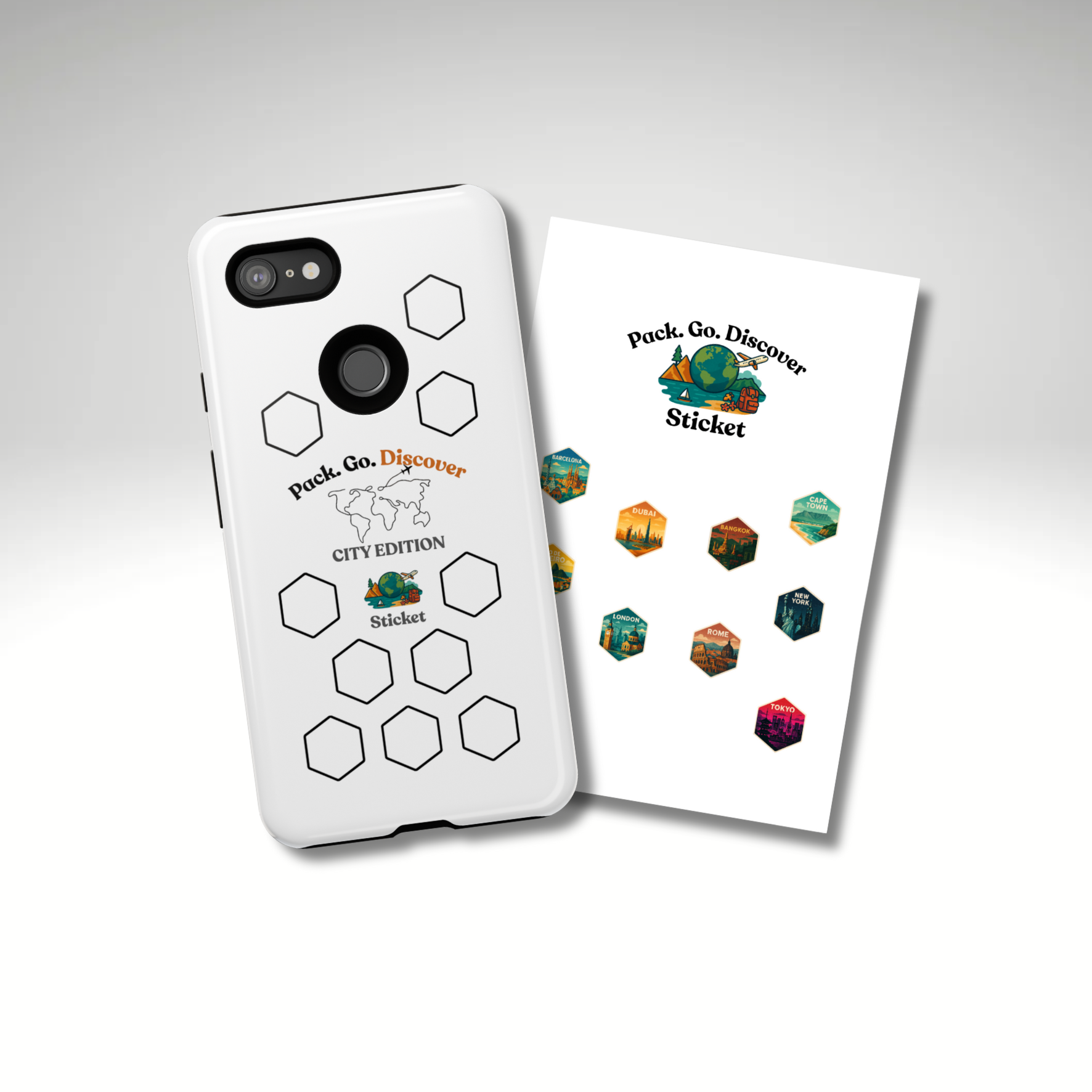 City Edition Phone Case for Google Phones + Sticker
