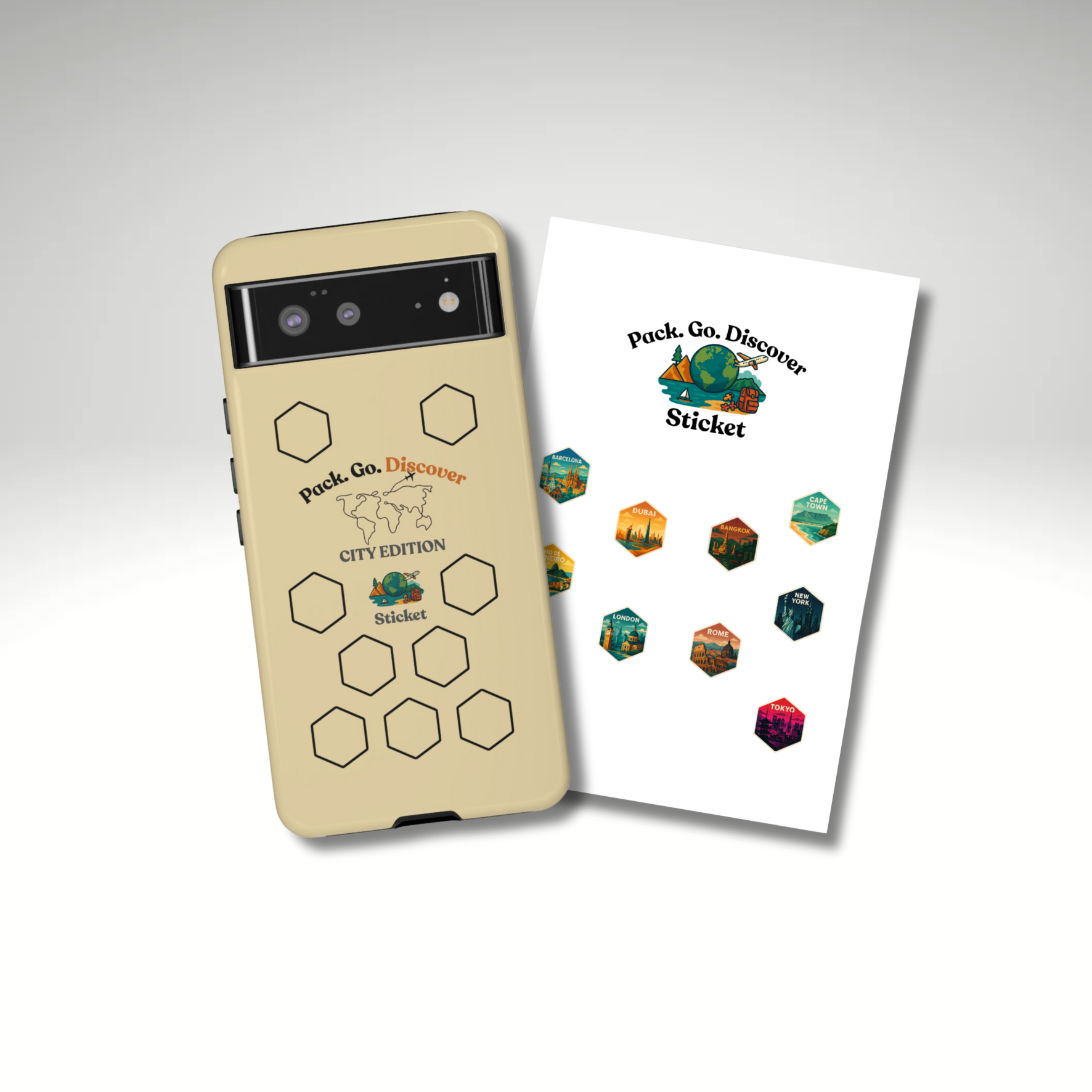City Edition Phone Case for Google Phones + Sticker
