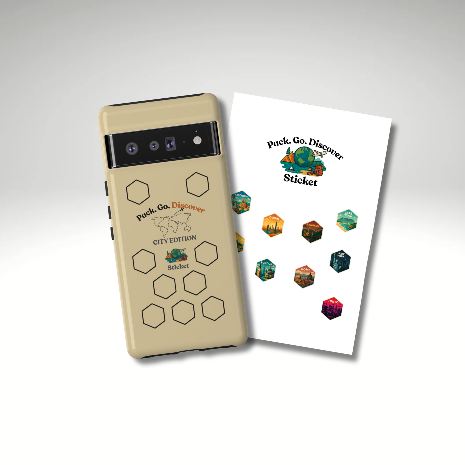 City Edition Phone Case for Google Phones + Sticker