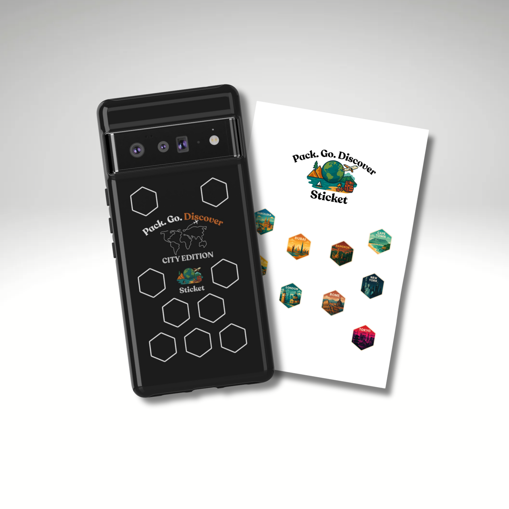 City Edition Phone Case for Google Phones + Sticker