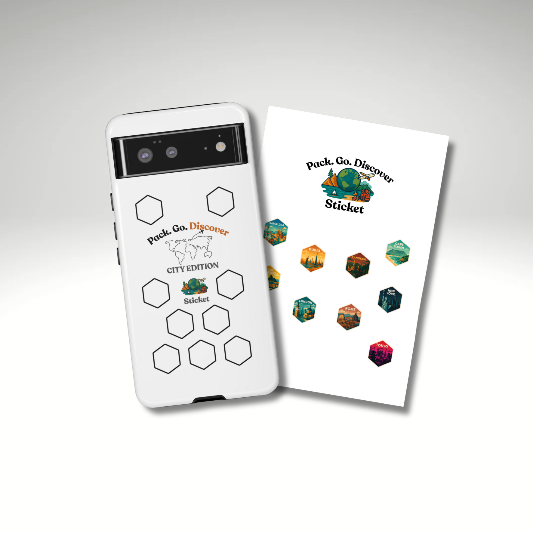 City Edition Phone Case for Google Phones + Sticker
