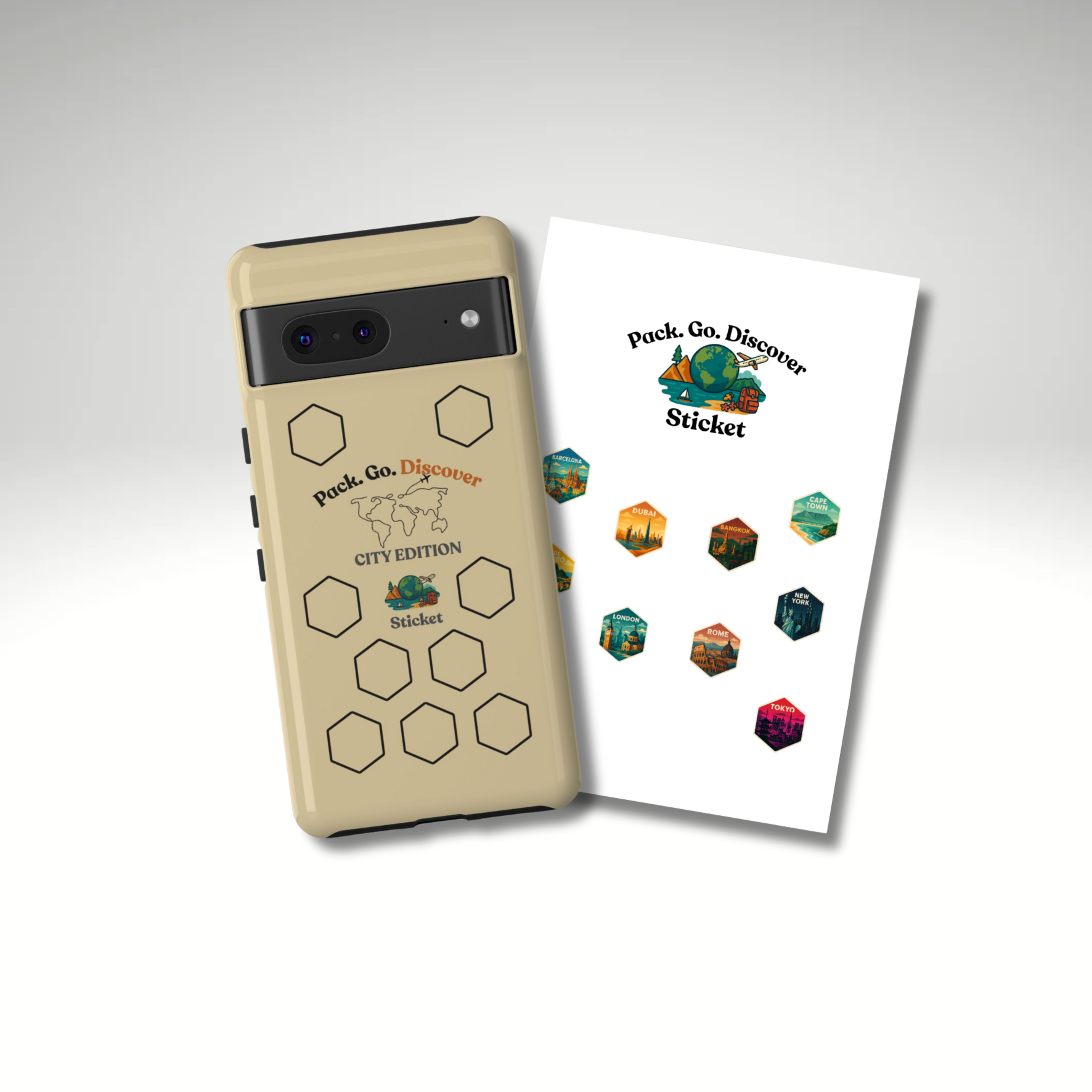 City Edition Phone Case for Google Phones + Sticker