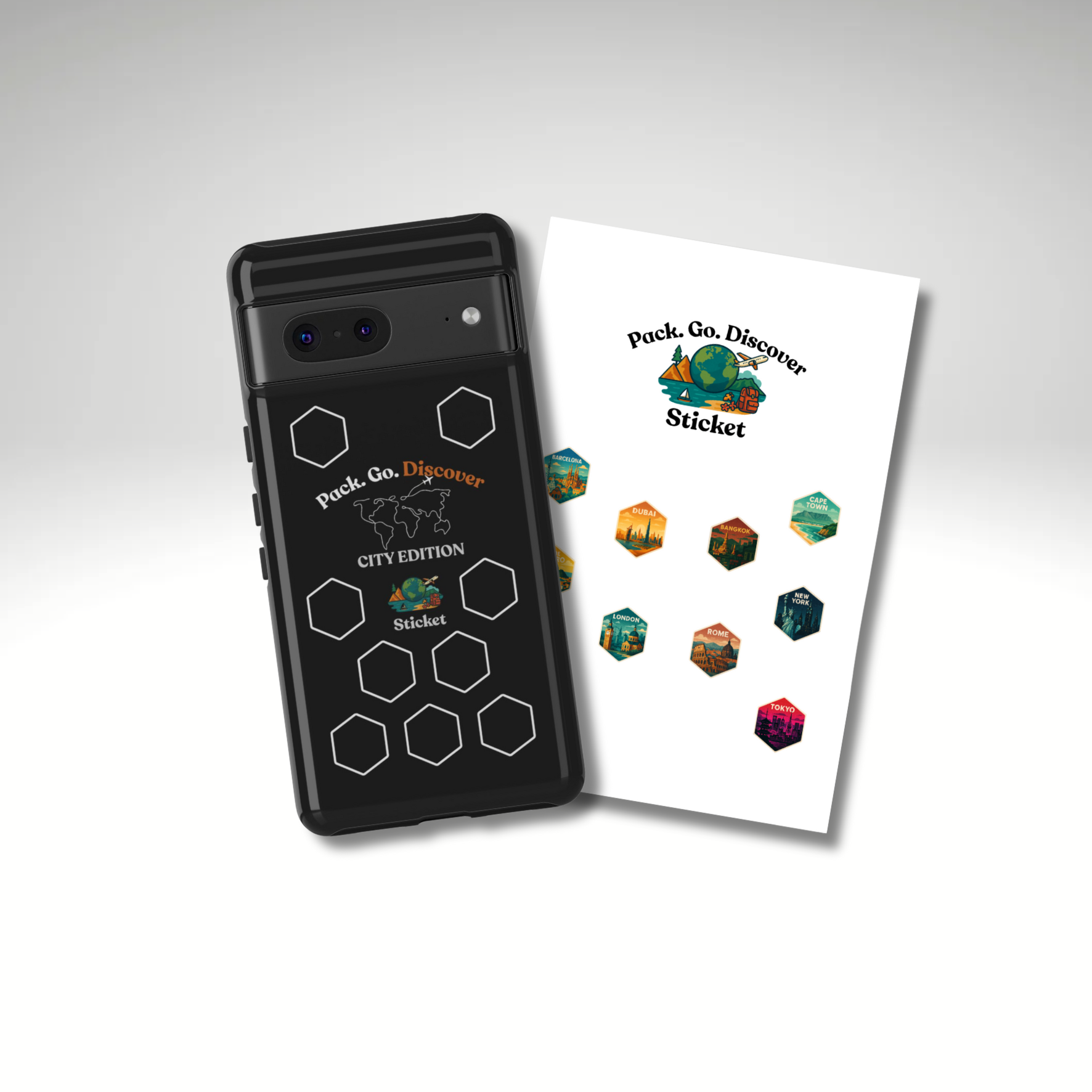 City Edition Phone Case for Google Phones + Sticker
