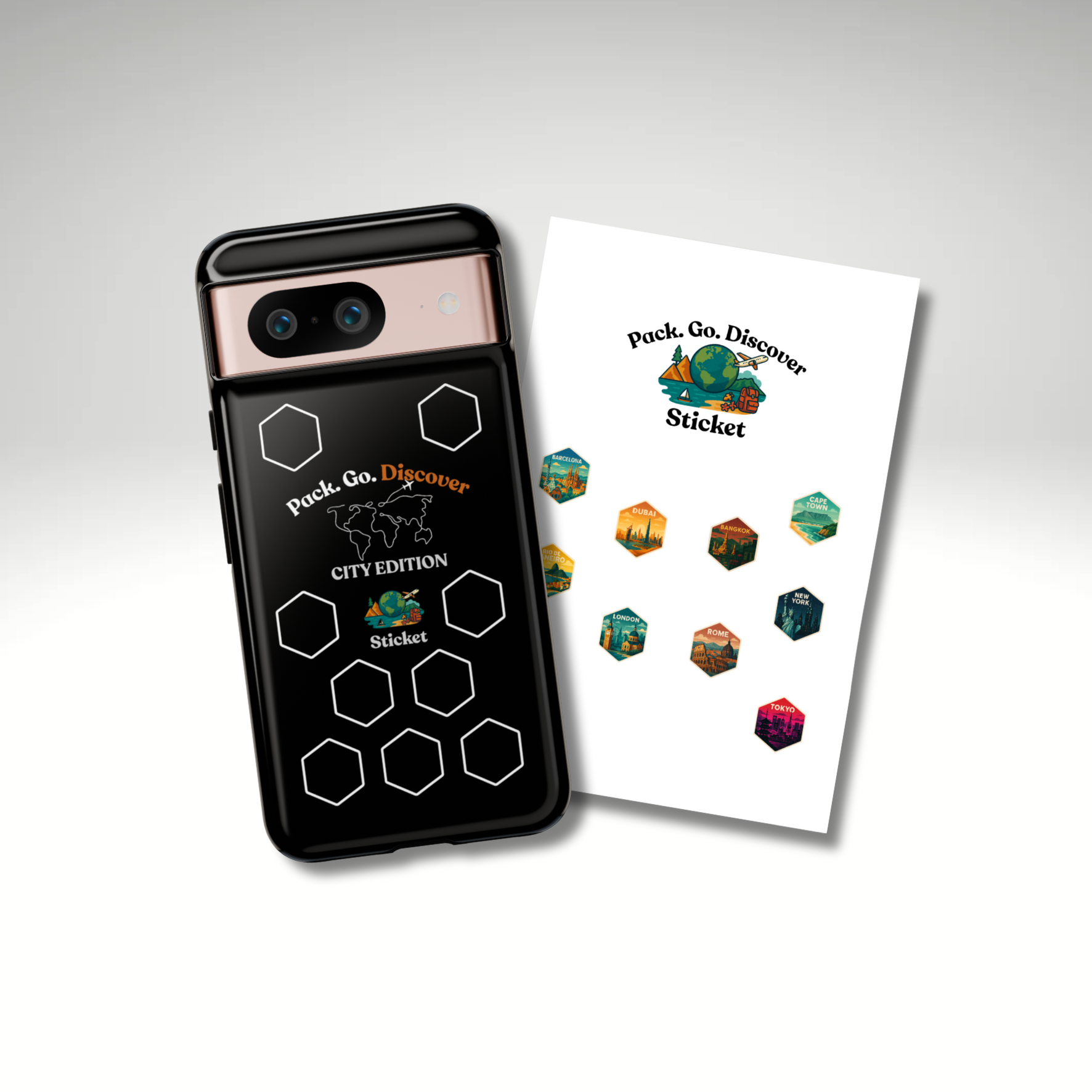 City Edition Phone Case for Google Phones + Sticker