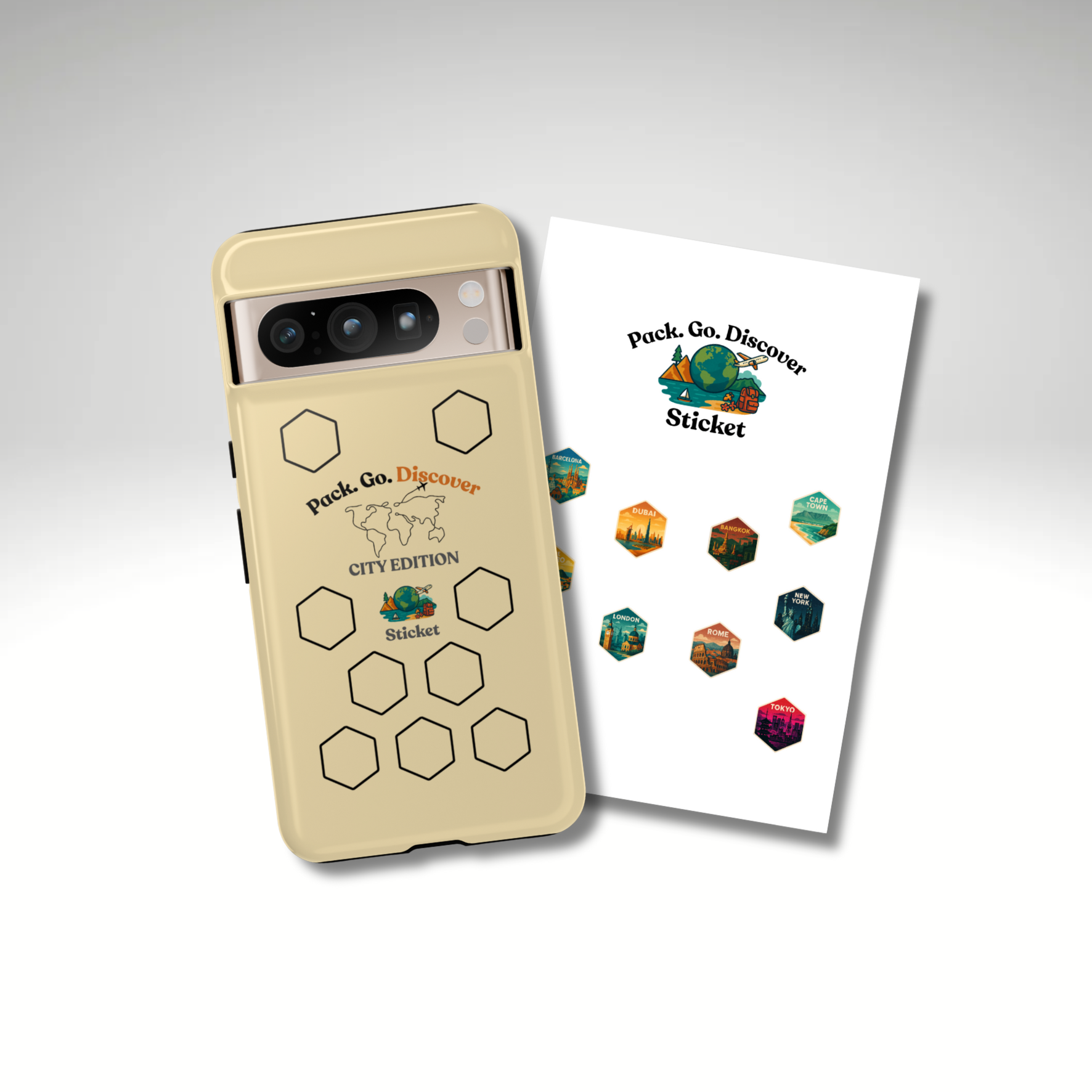 City Edition Phone Case for Google Phones + Sticker