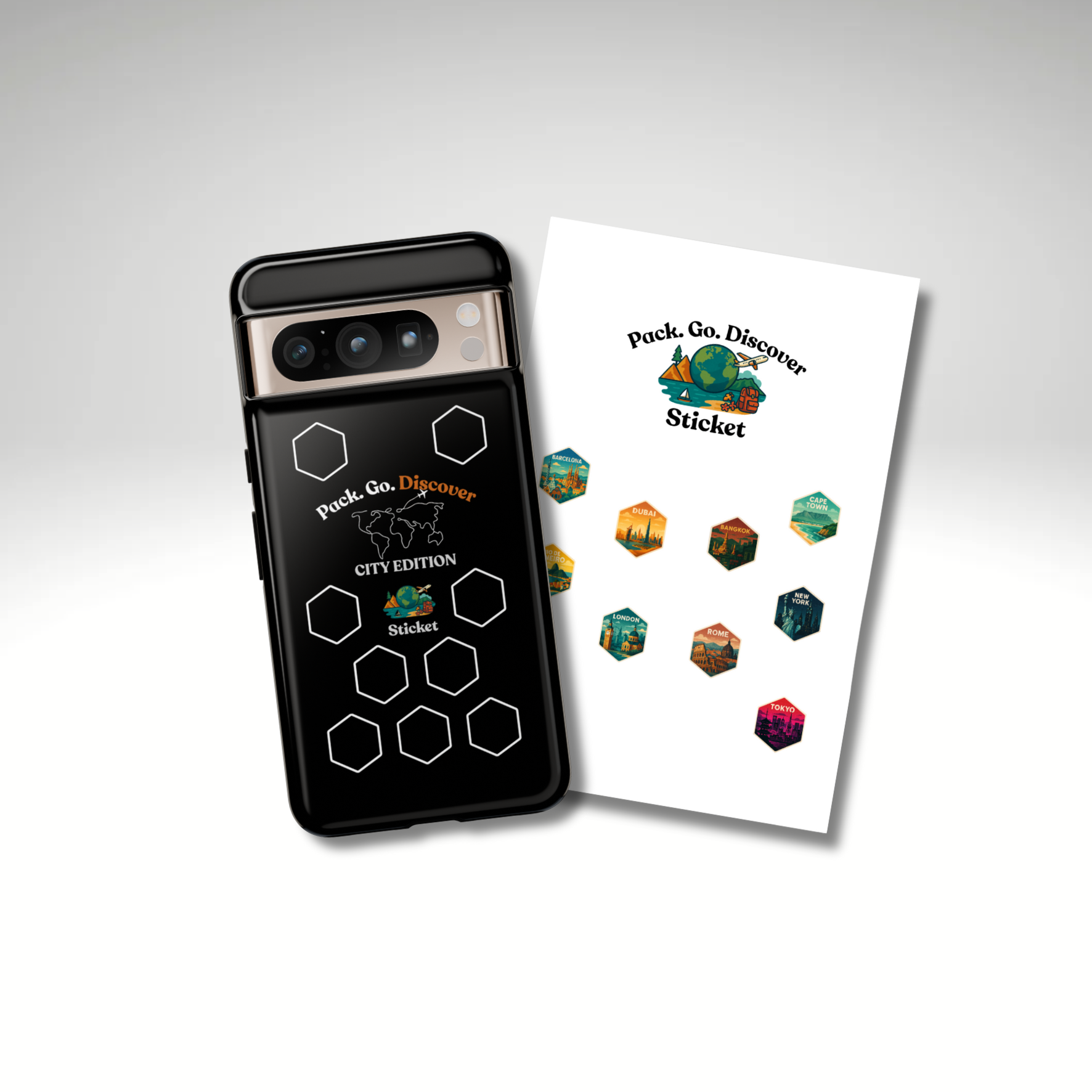 City Edition Phone Case for Google Phones + Sticker