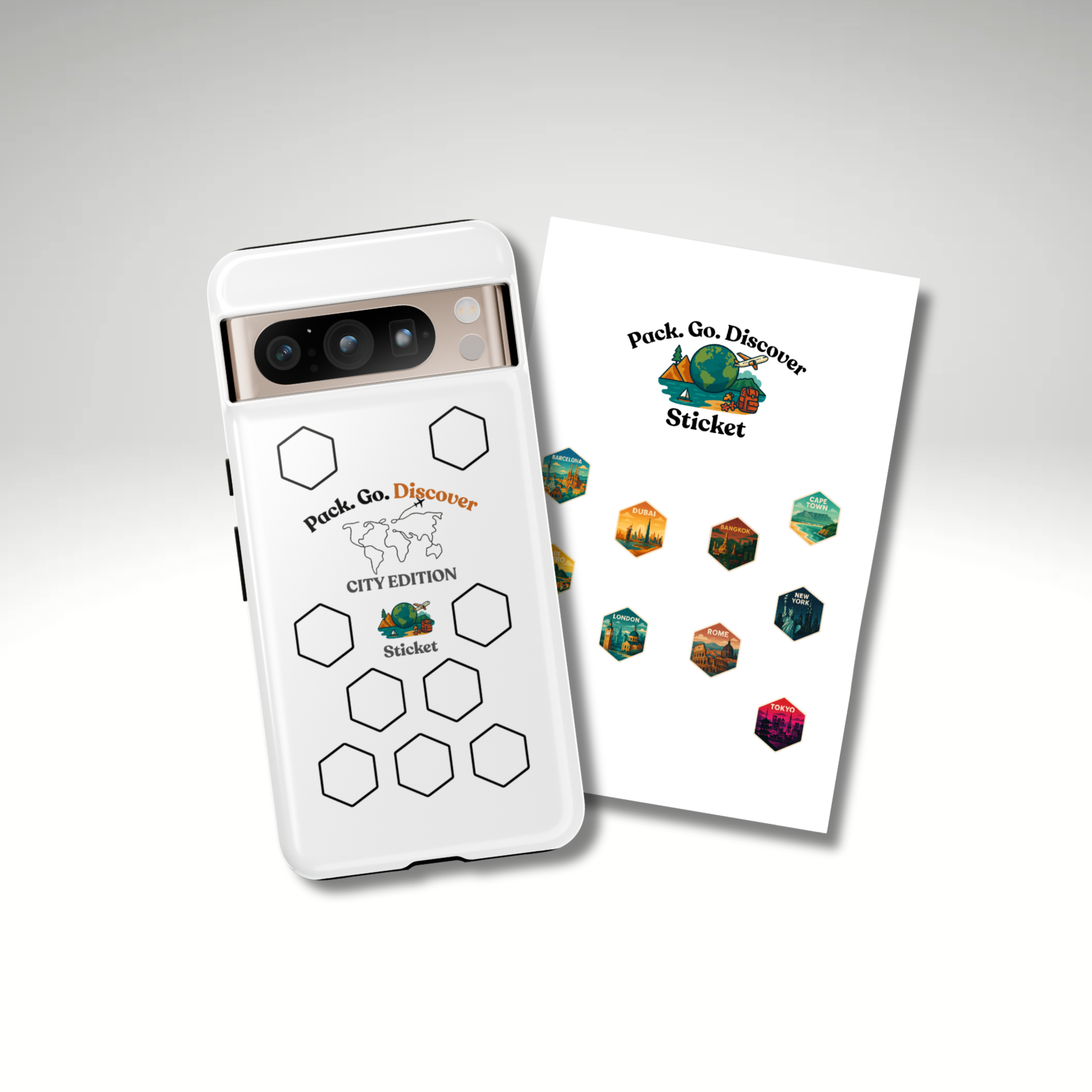 City Edition Phone Case for Google Phones + Sticker