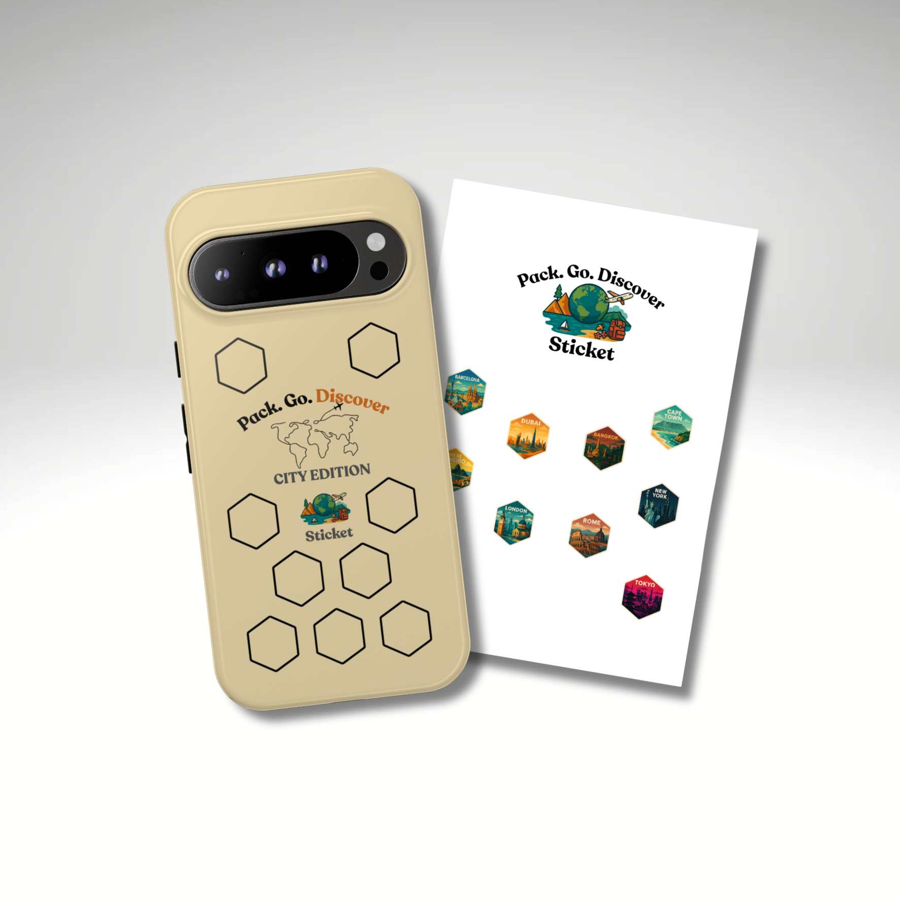 City Edition Phone Case for Google Phones + Sticker