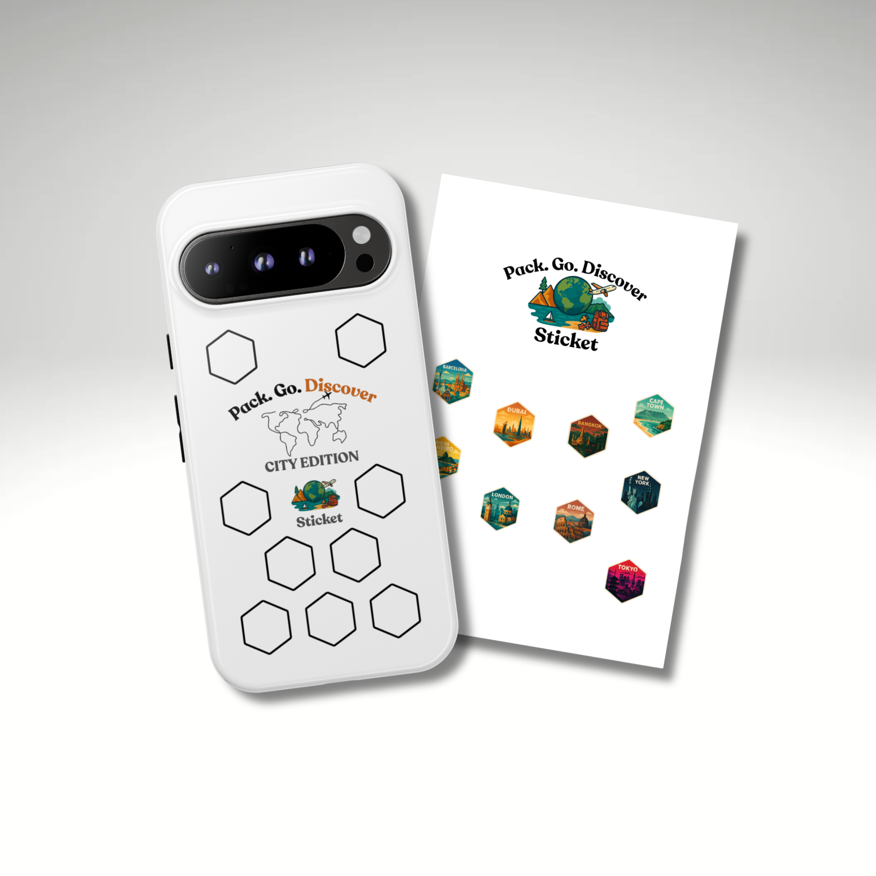 City Edition Phone Case for Google Phones + Sticker