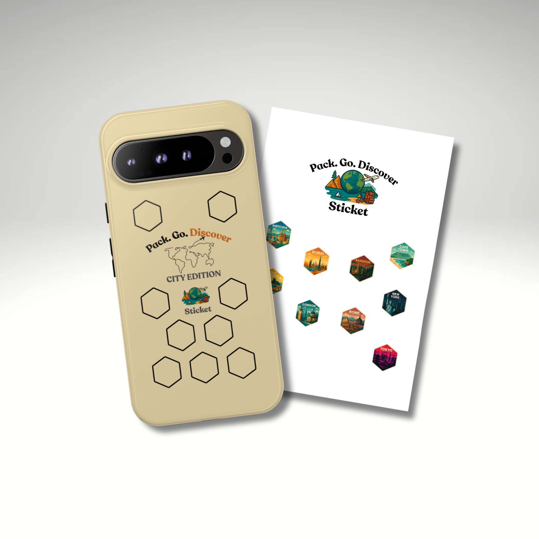 City Edition Phone Case for Google Phones + Sticker