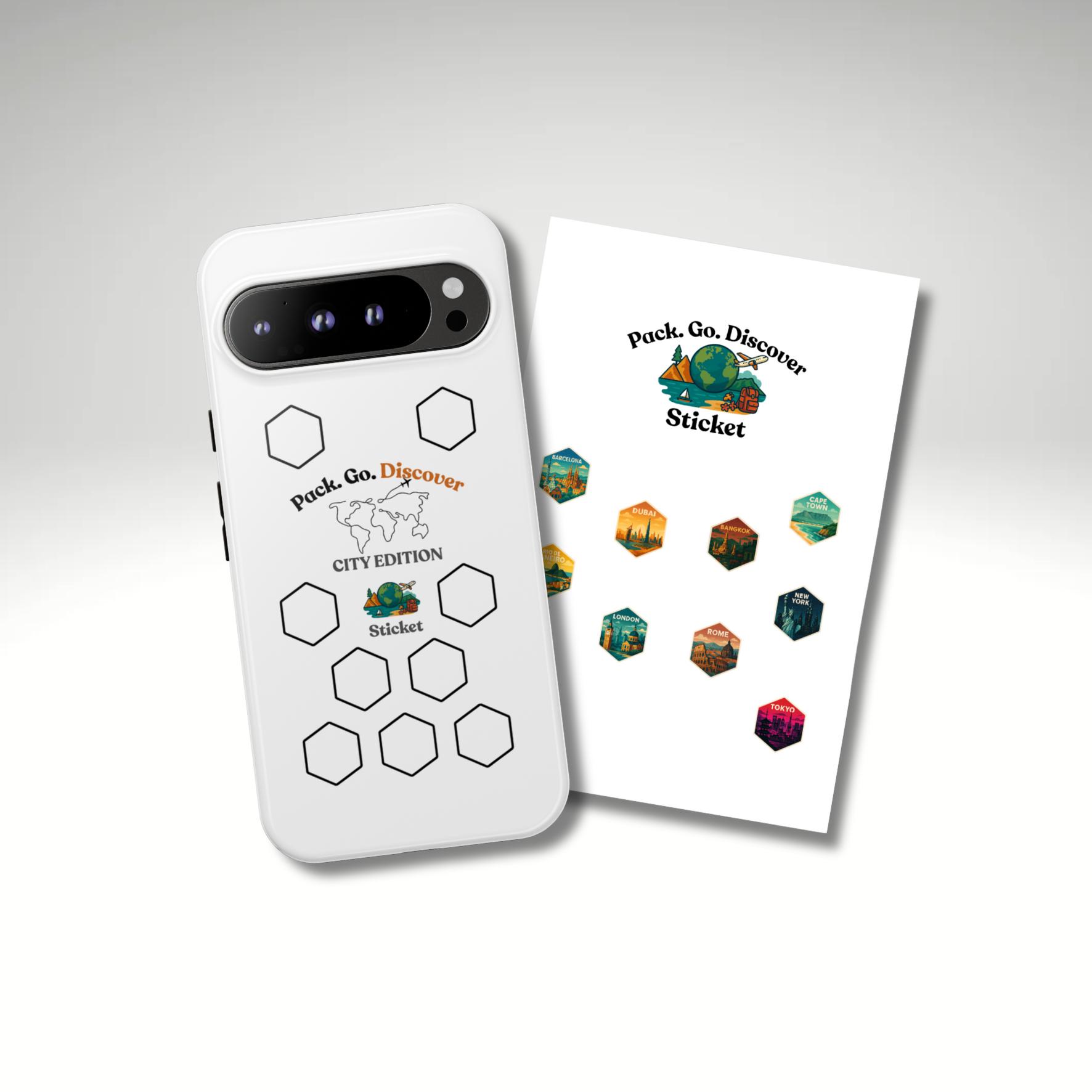 City Edition Phone Case for Google Phones + Sticker