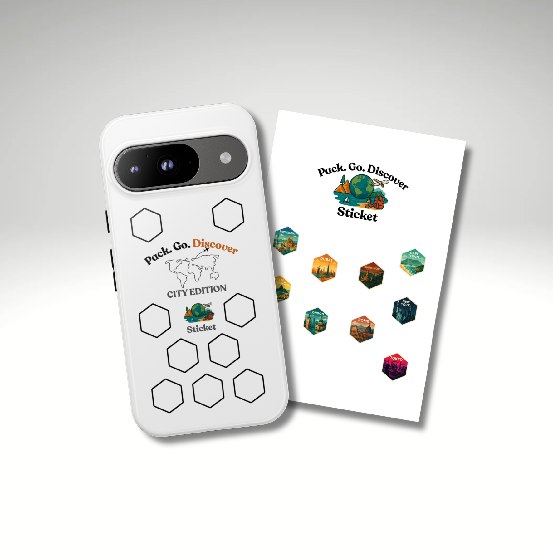 City Edition Phone Case for Google Phones + Sticker
