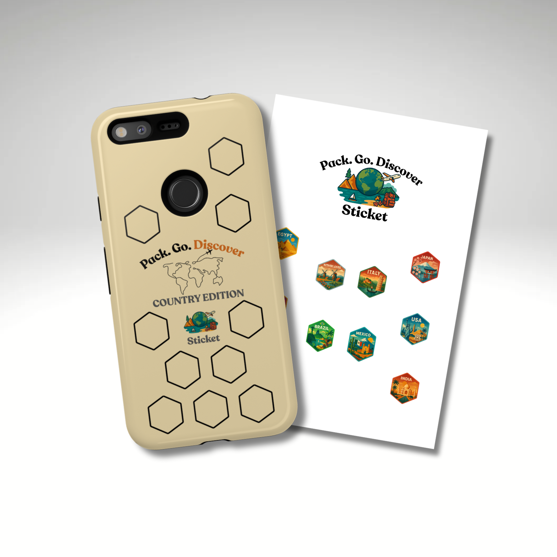 Country Edition Google Phone Case + Sticker