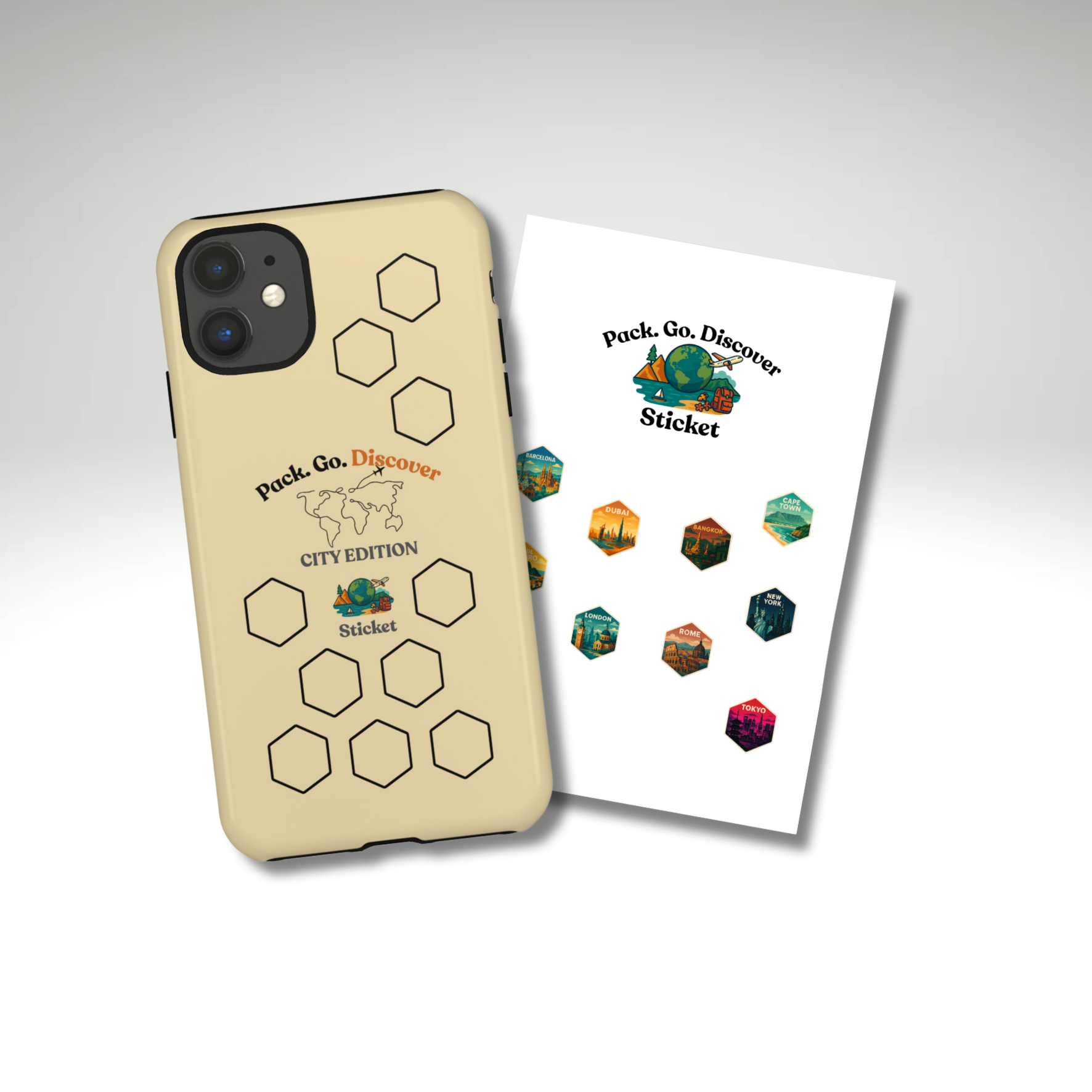 City Edition IPhone Case  + Sticker