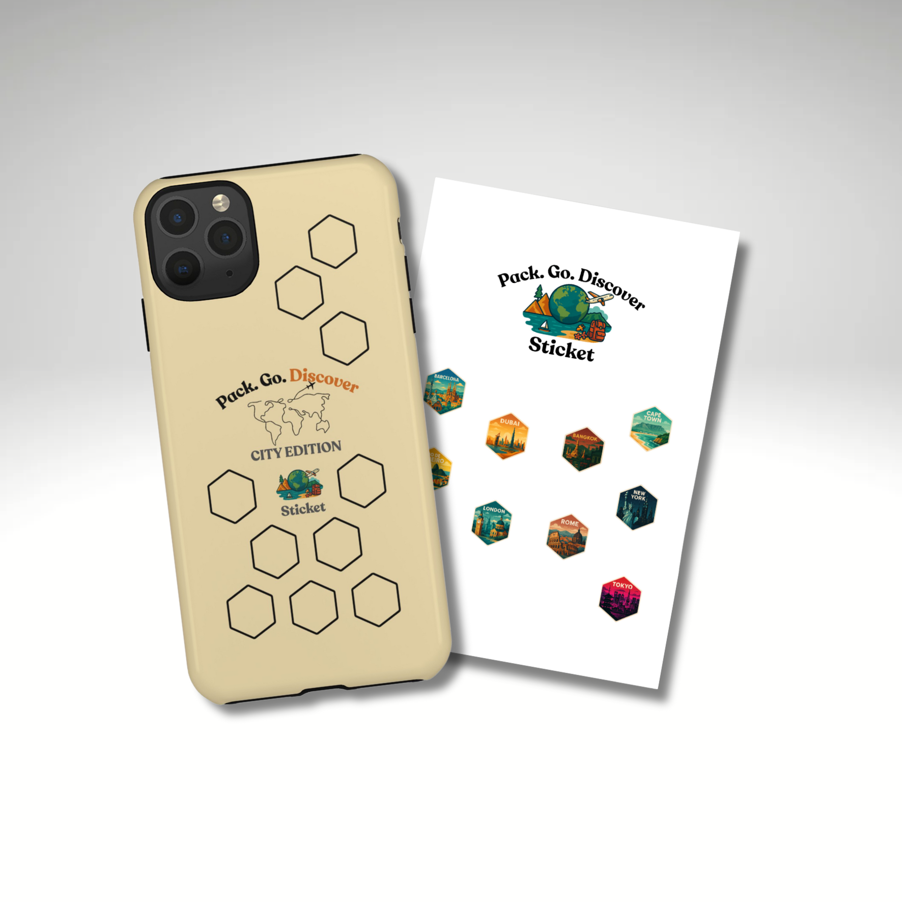 City Edition IPhone Case  + Sticker