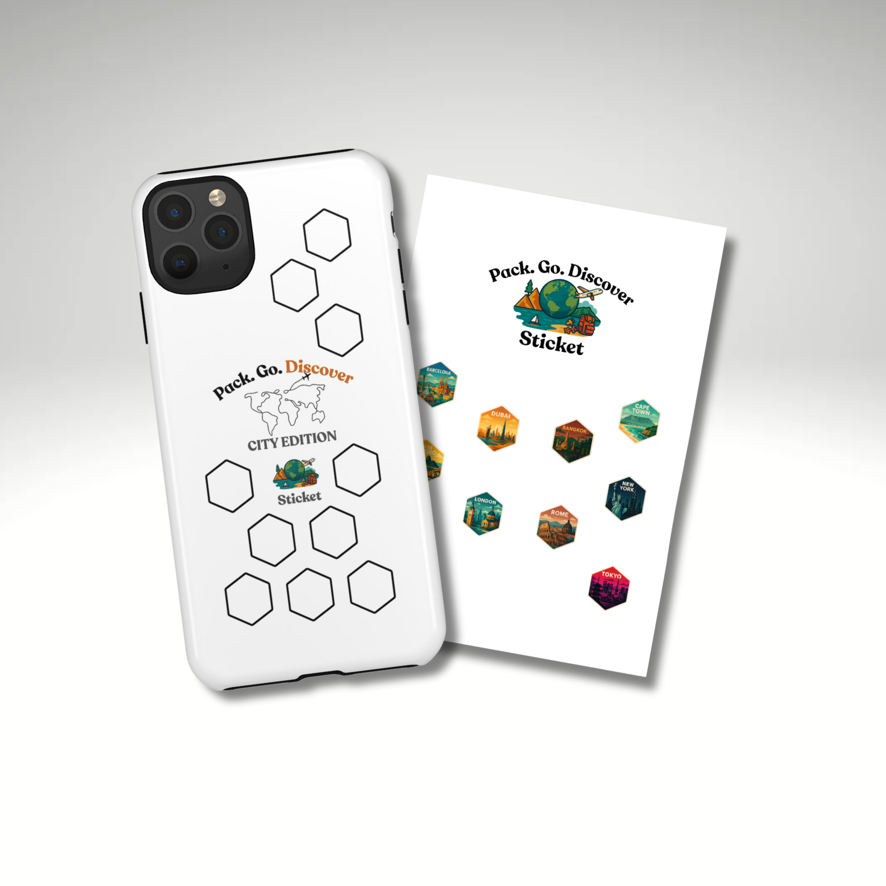 City Edition IPhone Case  + Sticker