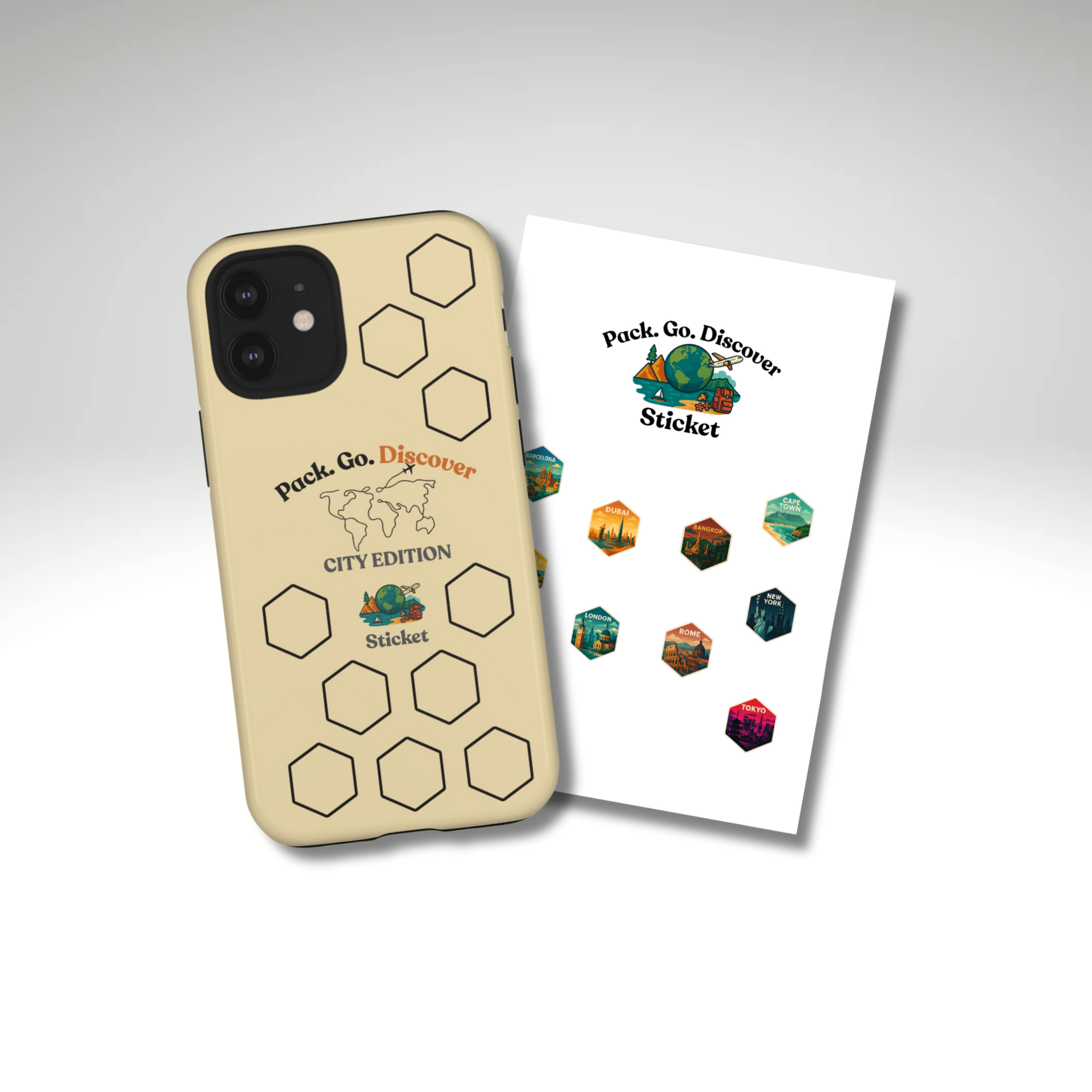 City Edition IPhone Case  + Sticker