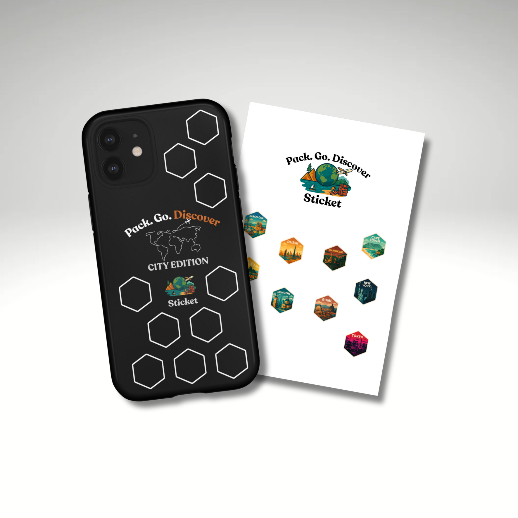 City Edition IPhone Case  + Sticker