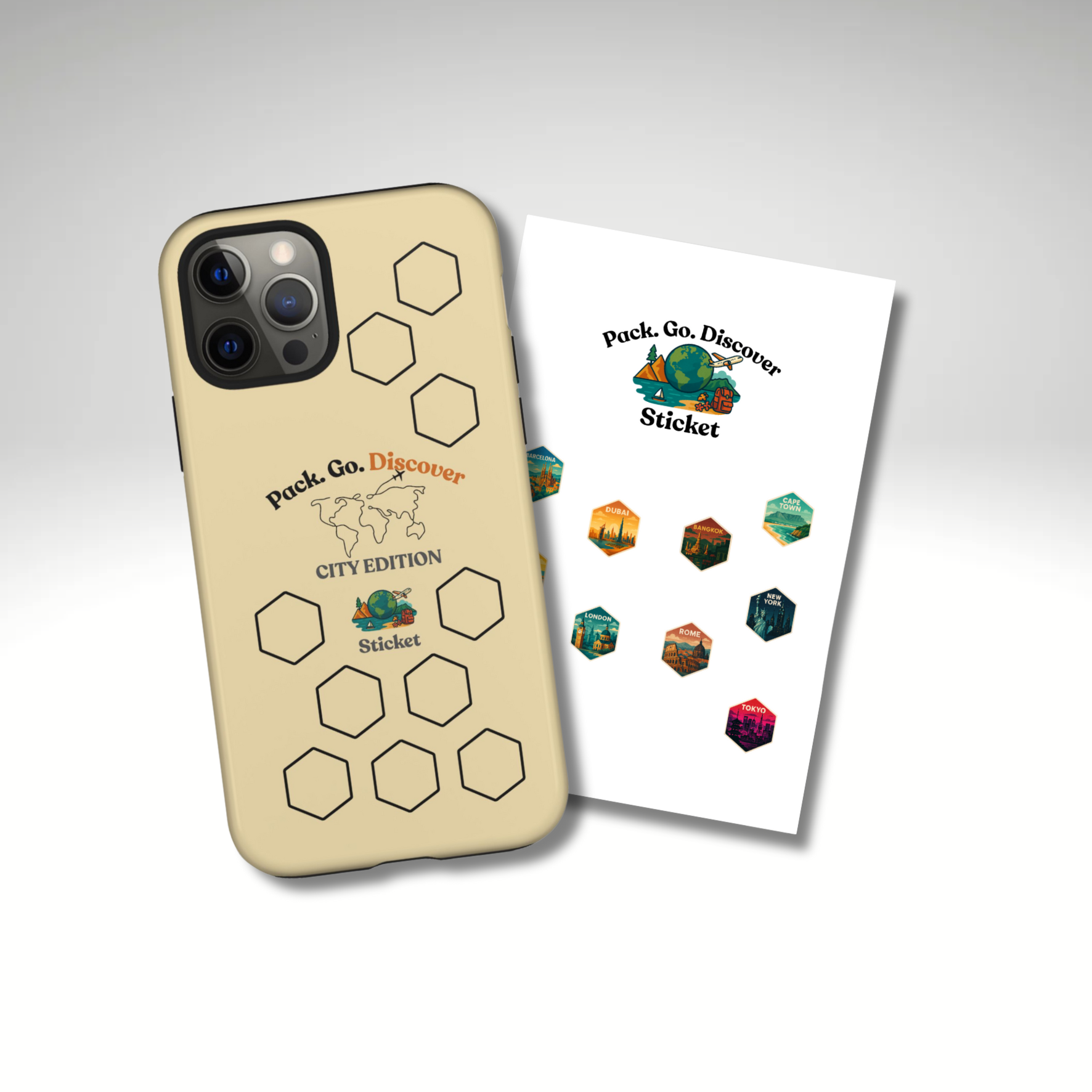 City Edition IPhone Case  + Sticker