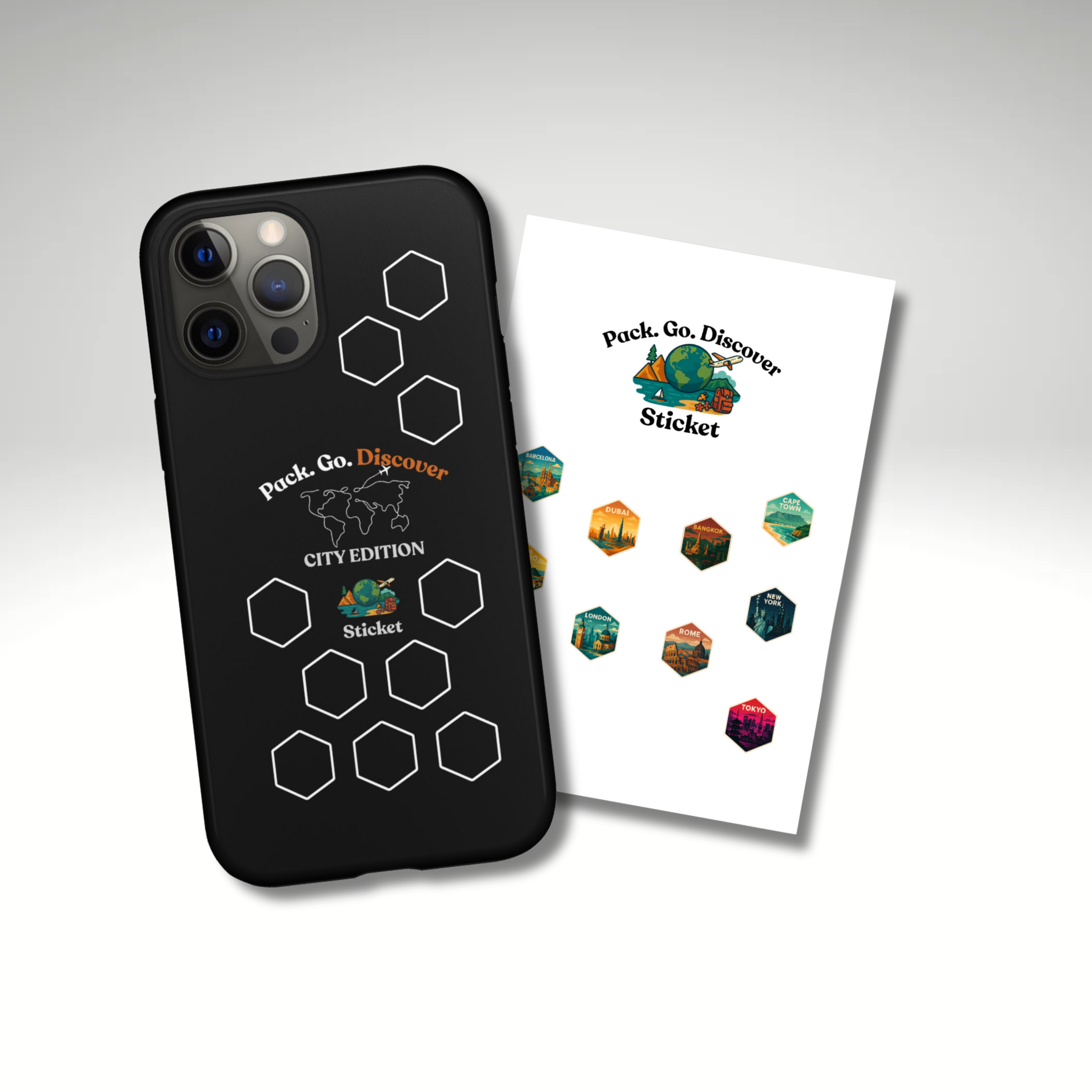 City Edition IPhone Case  + Sticker