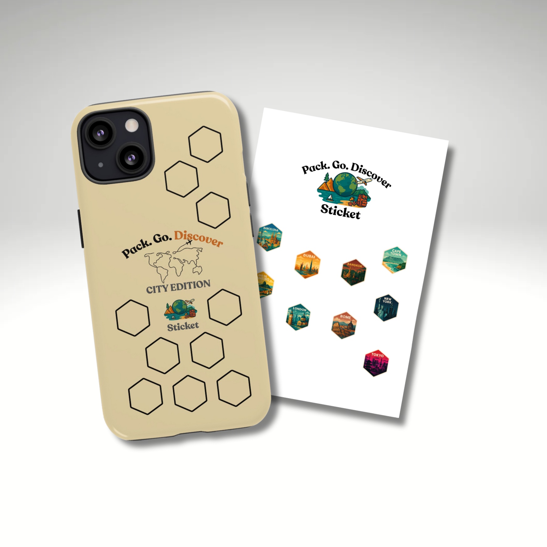 City Edition IPhone Case  + Sticker