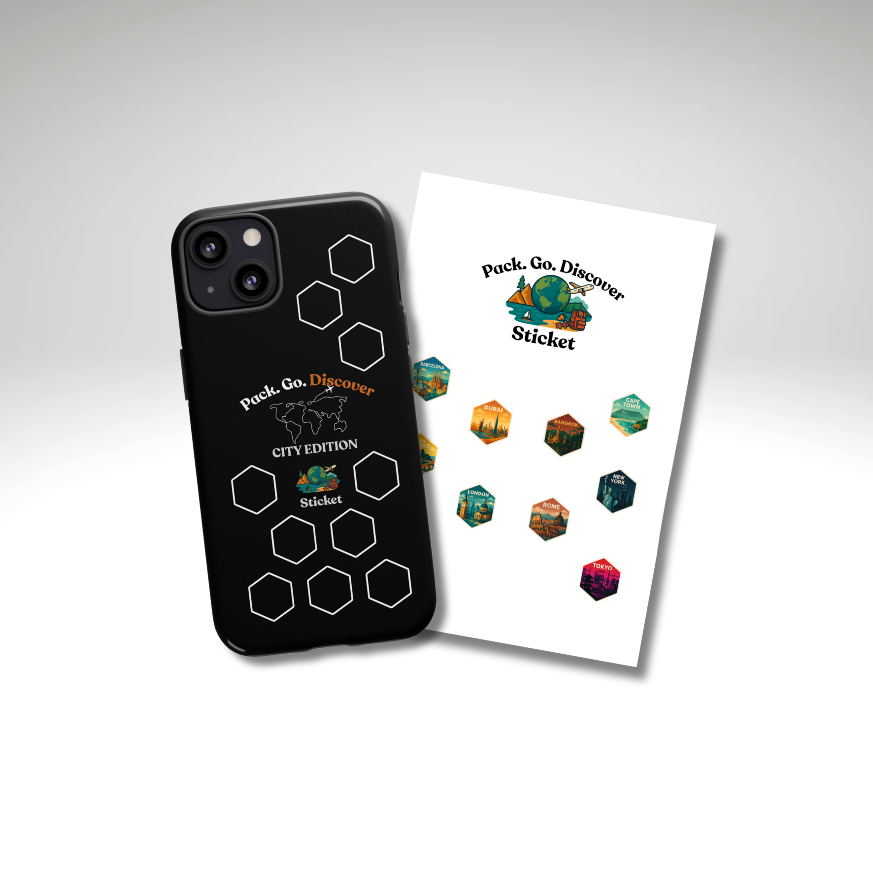 City Edition IPhone Case  + Sticker