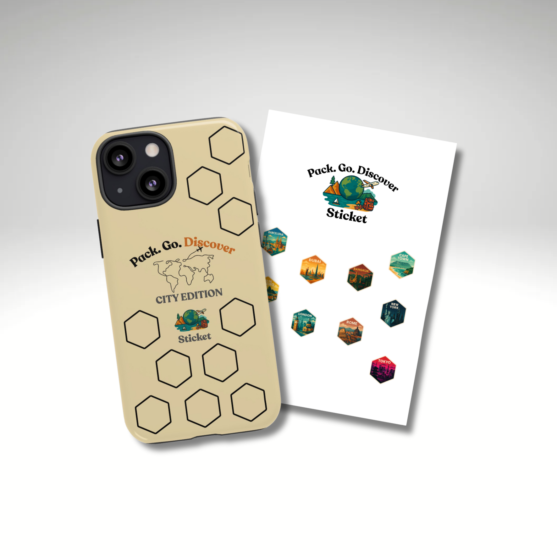 City Edition IPhone Case  + Sticker