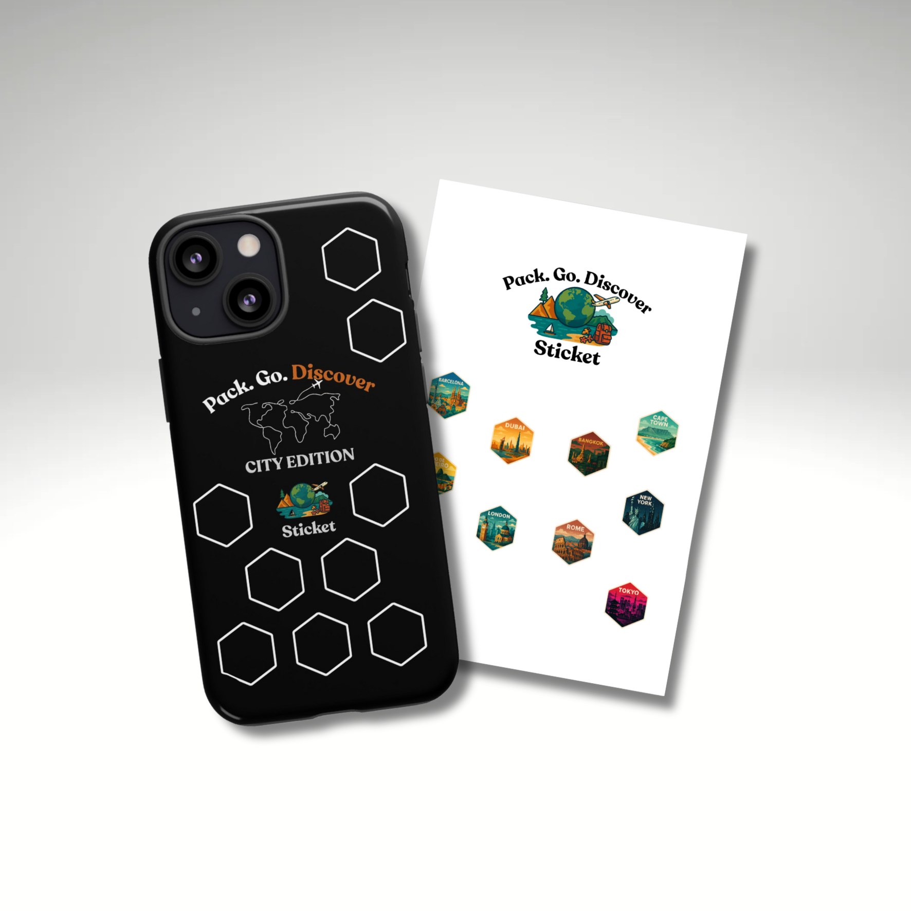 City Edition IPhone Case  + Sticker