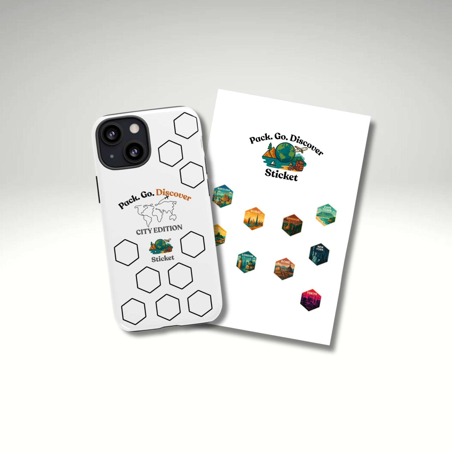 City Edition IPhone Case  + Sticker