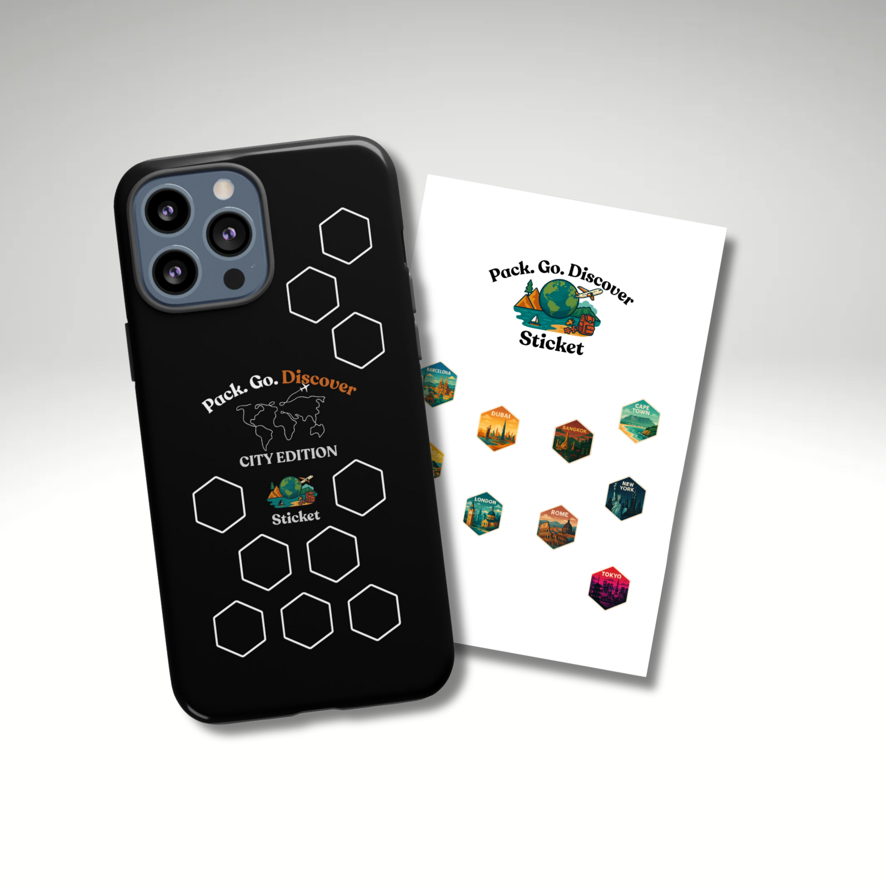 City Edition IPhone Case  + Sticker