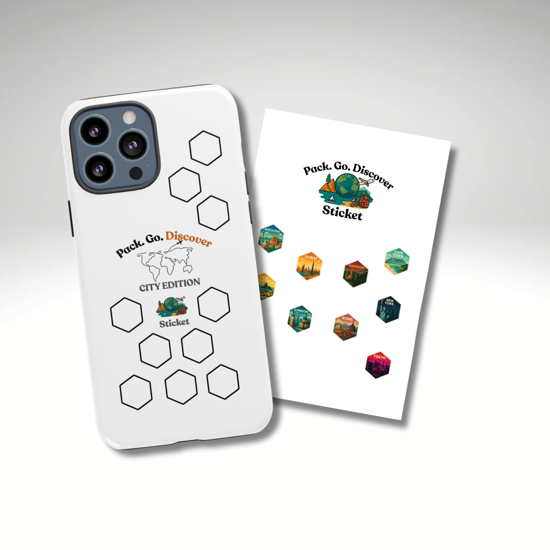 City Edition IPhone Case  + Sticker