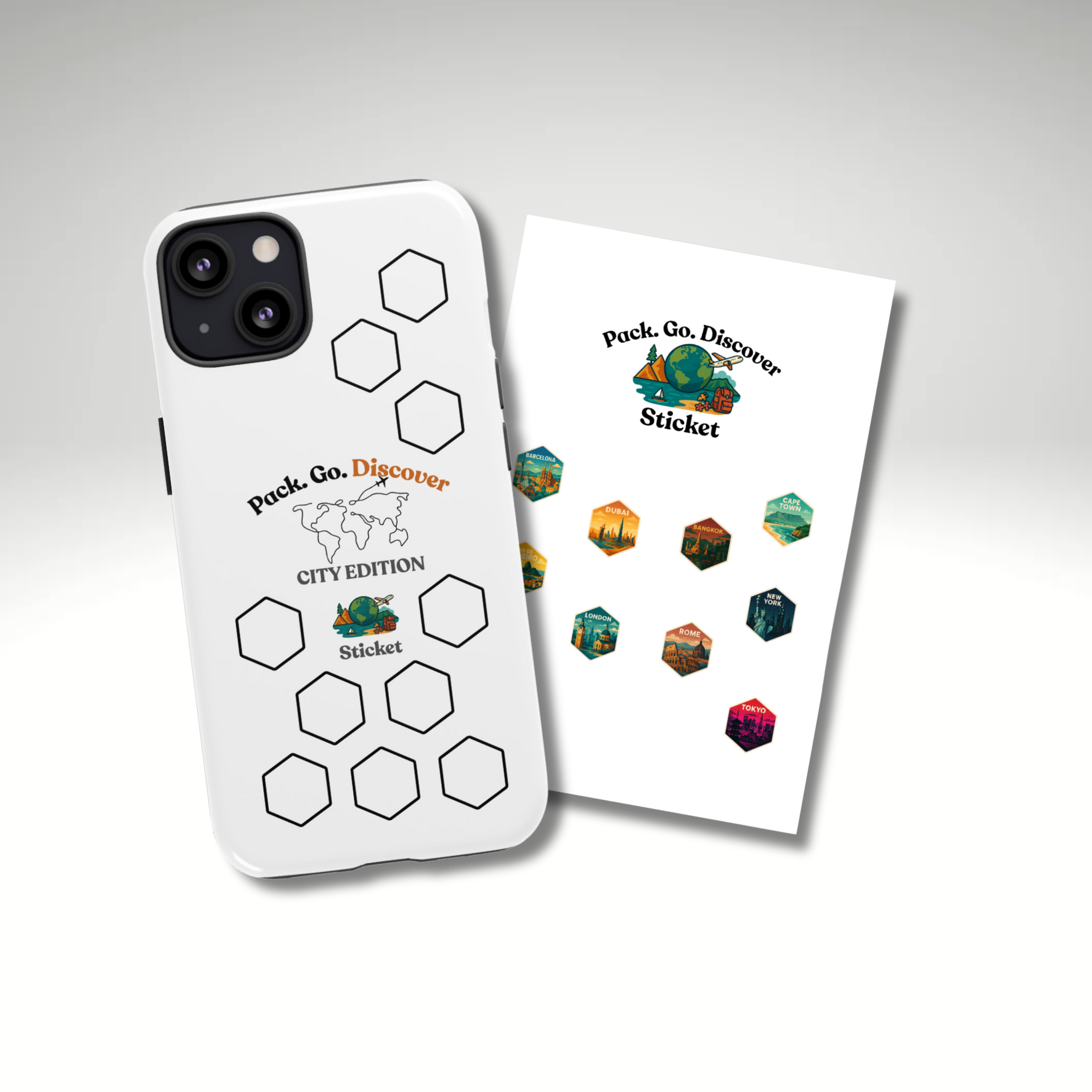 City Edition IPhone Case  + Sticker