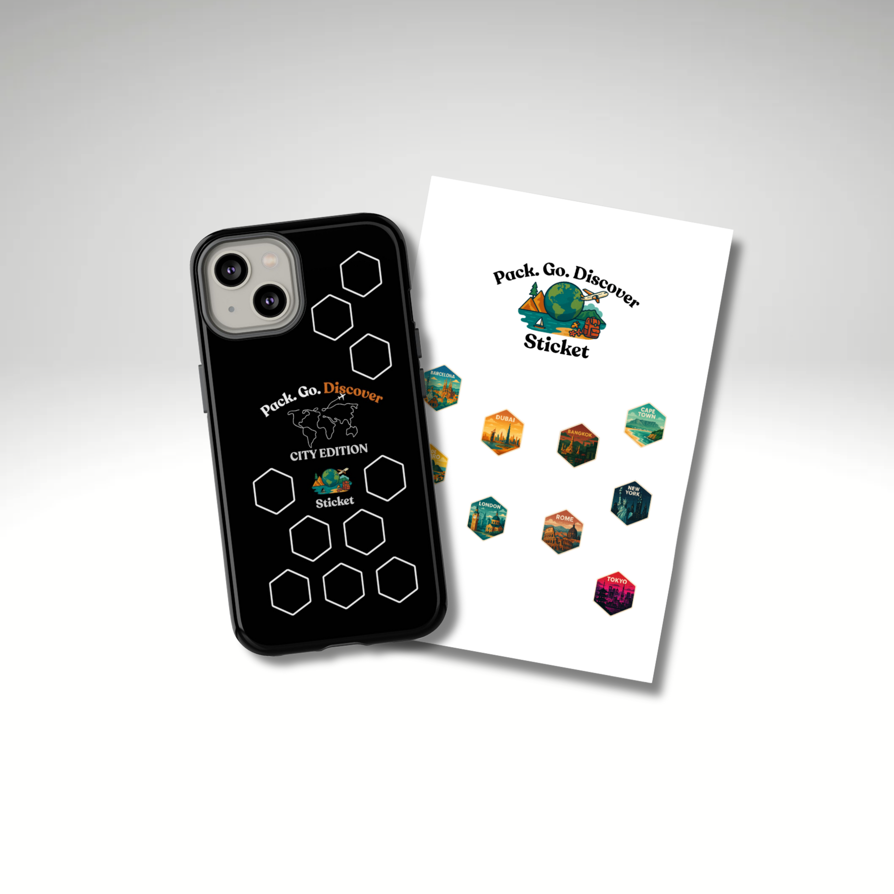 City Edition IPhone Case  + Sticker