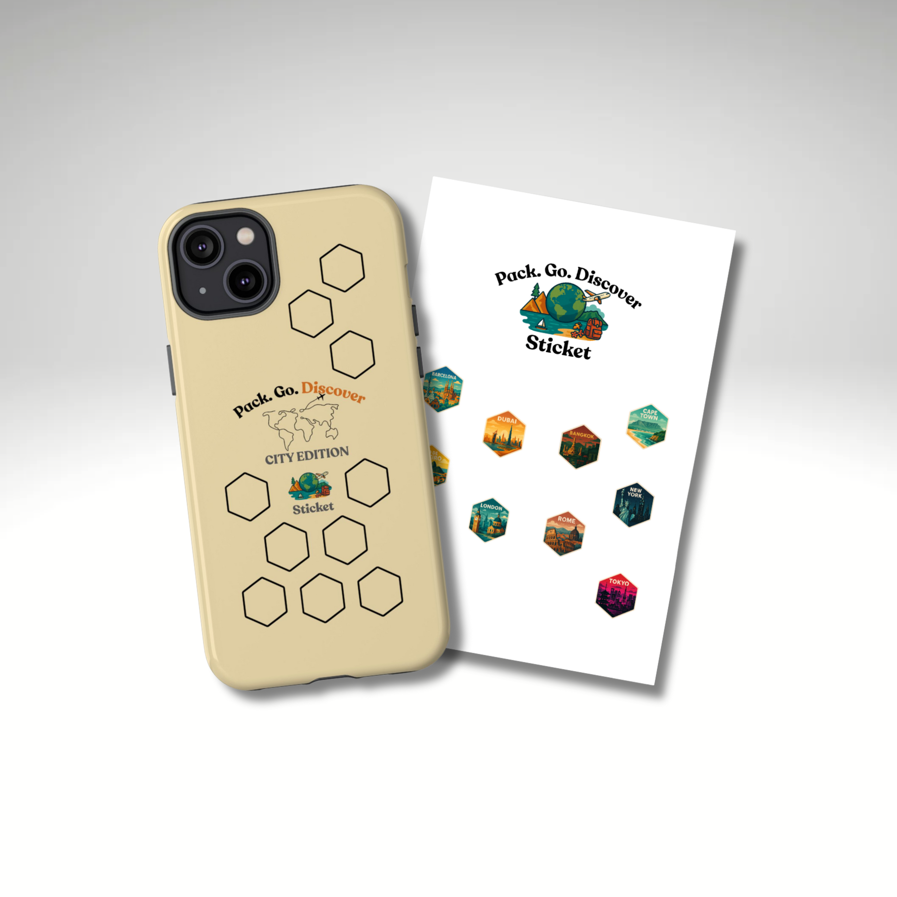 City Edition IPhone Case  + Sticker