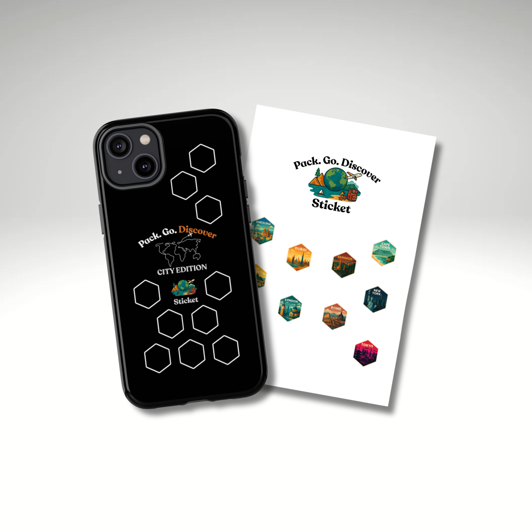 City Edition IPhone Case  + Sticker