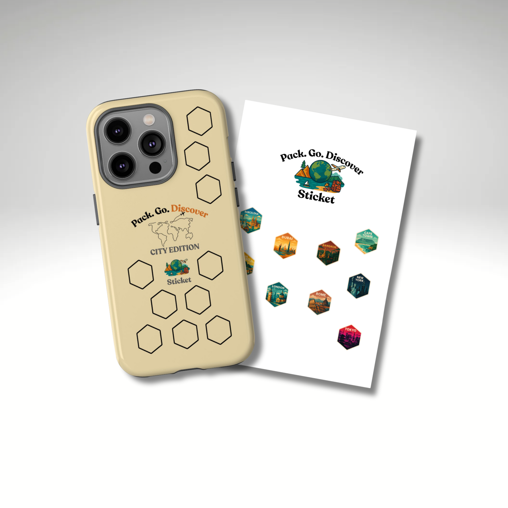 City Edition IPhone Case  + Sticker