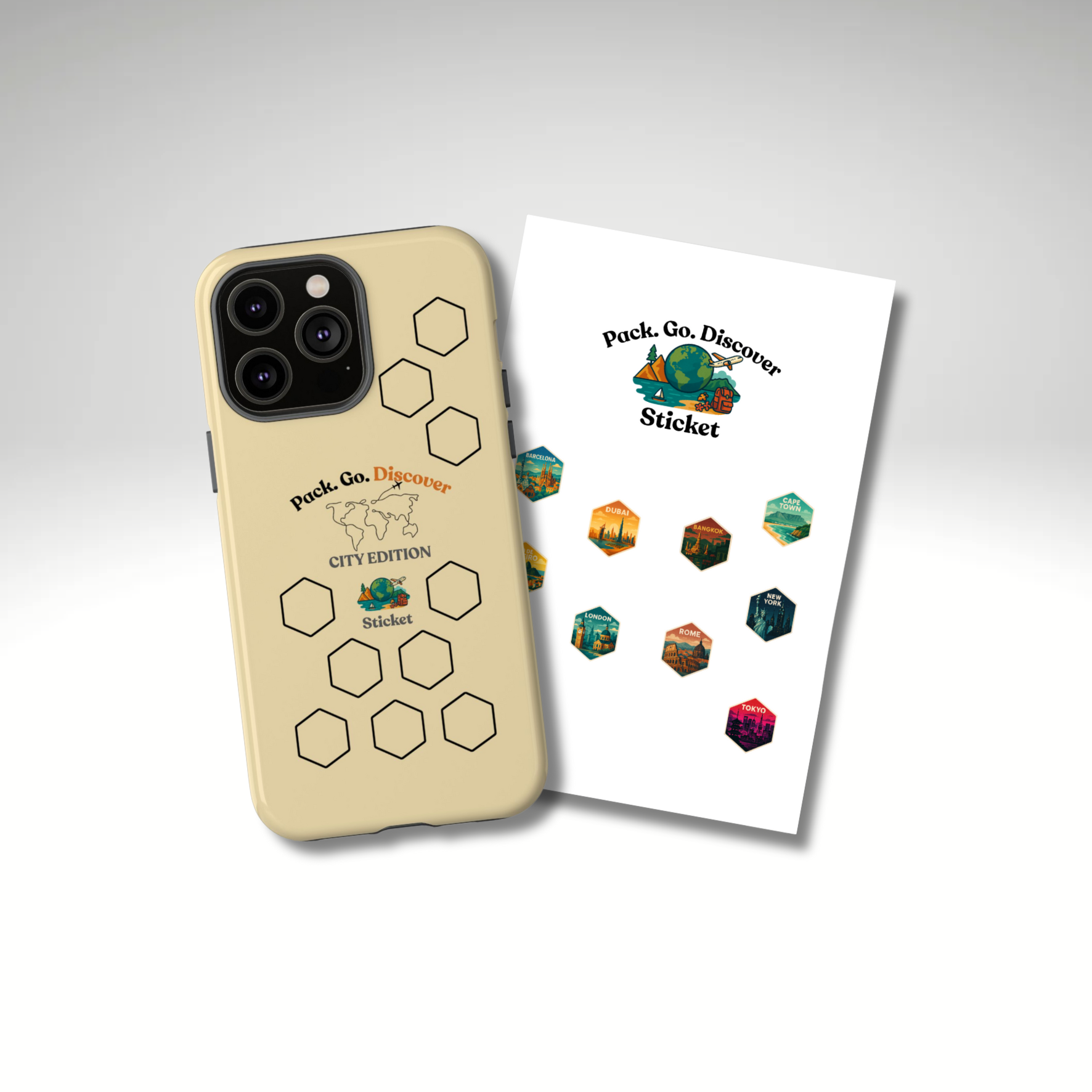 City Edition IPhone Case  + Sticker