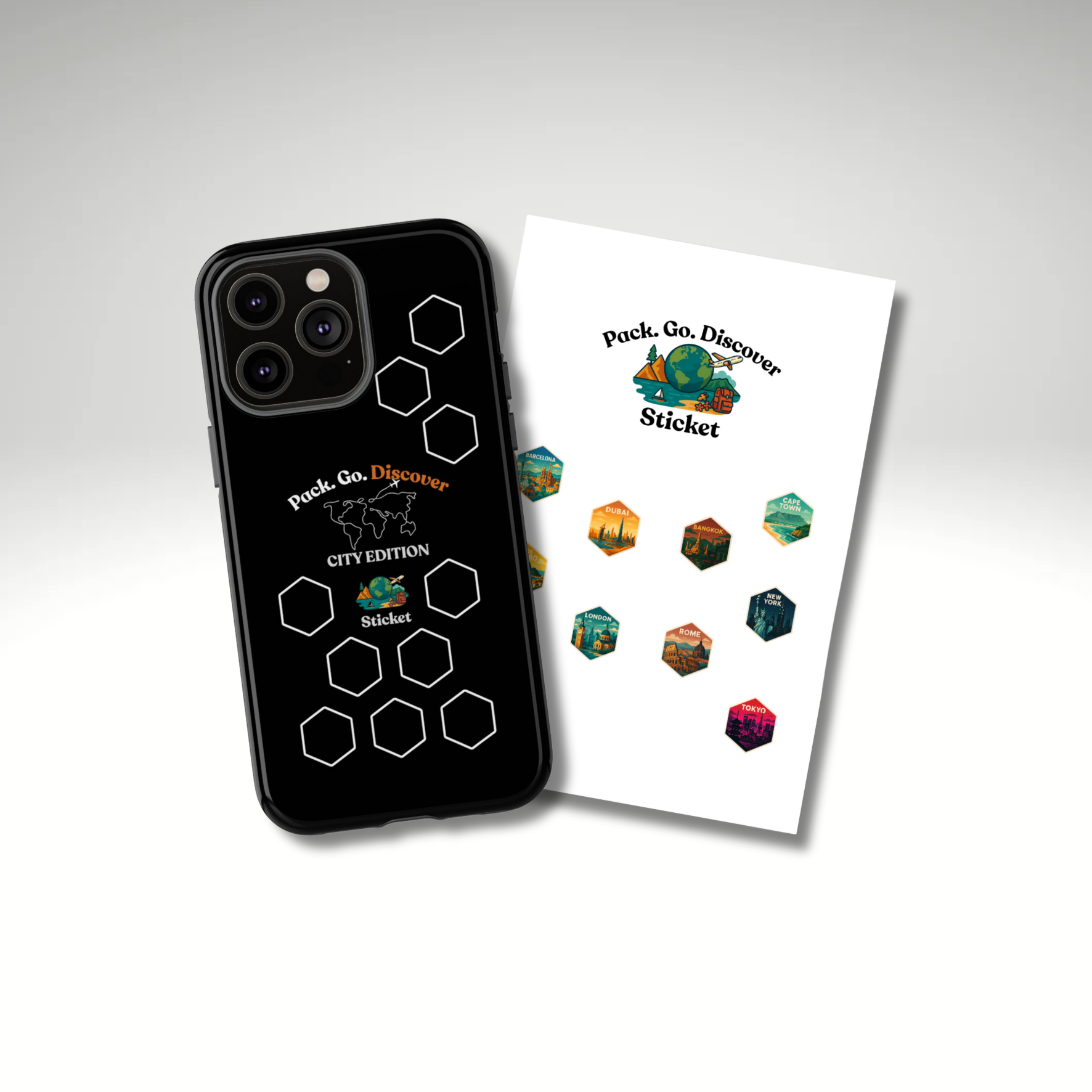 City Edition IPhone Case  + Sticker