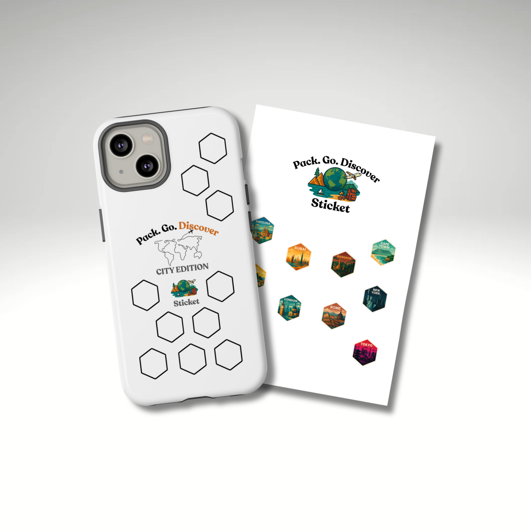 City Edition IPhone Case  + Sticker