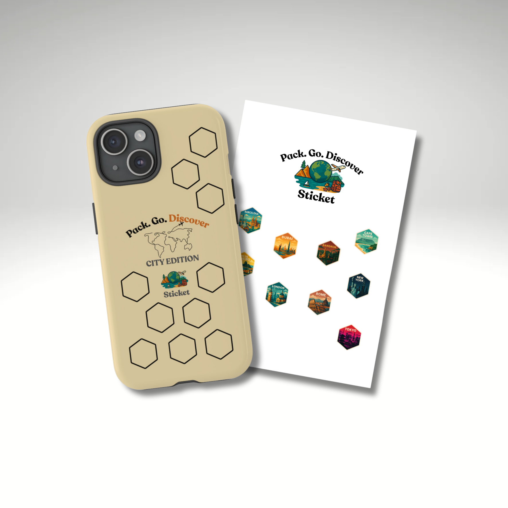 City Edition IPhone Case  + Sticker