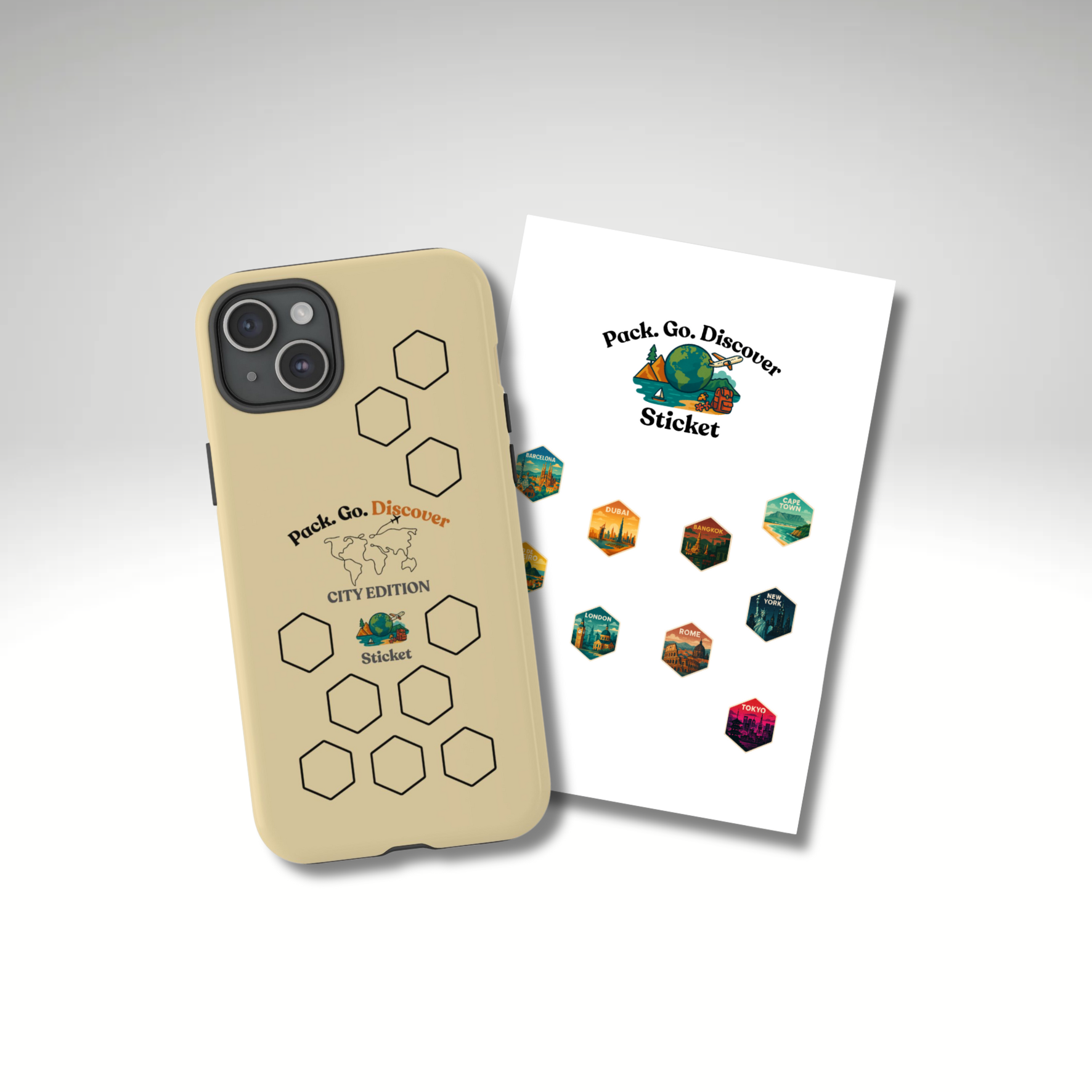 City Edition IPhone Case  + Sticker