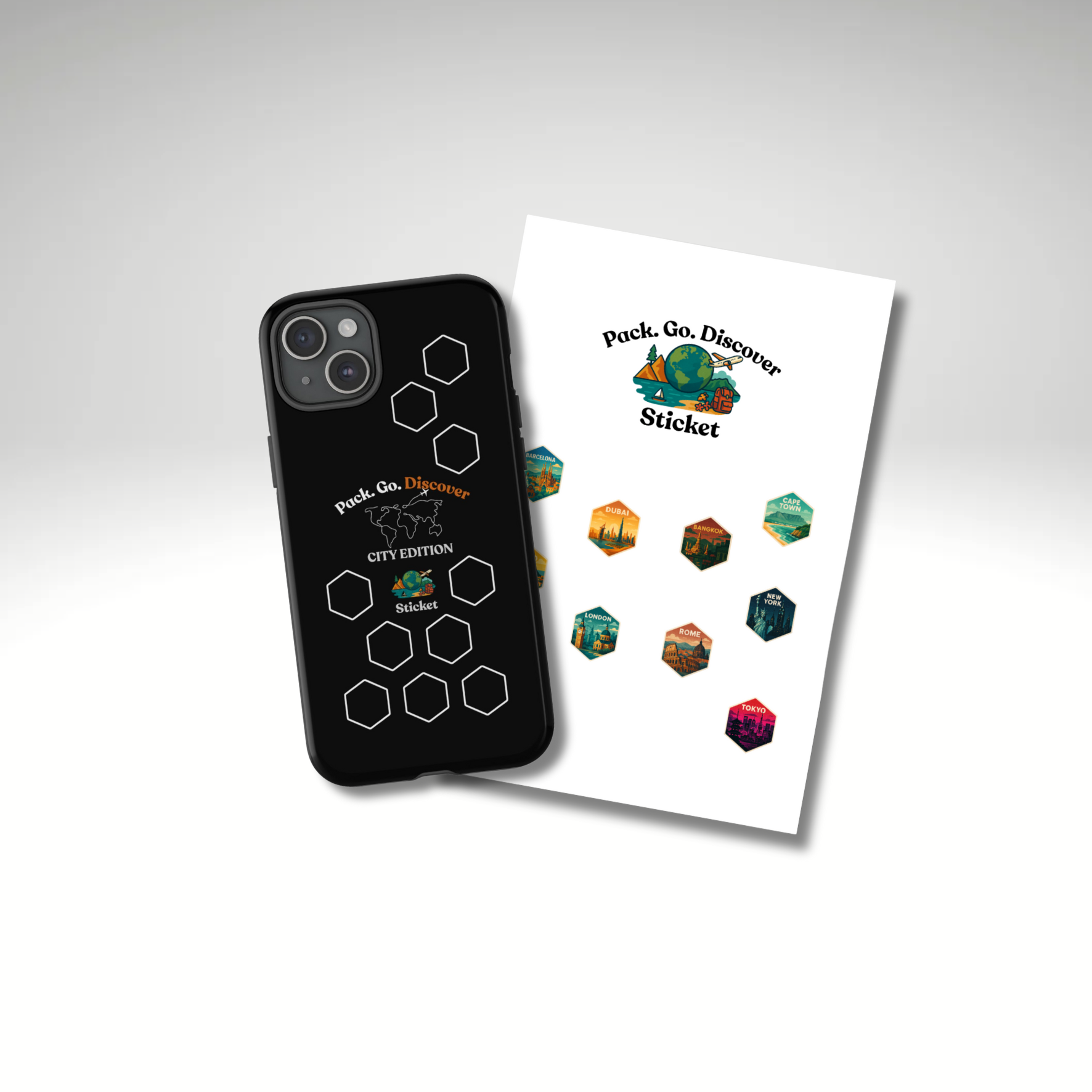 City Edition IPhone Case  + Sticker