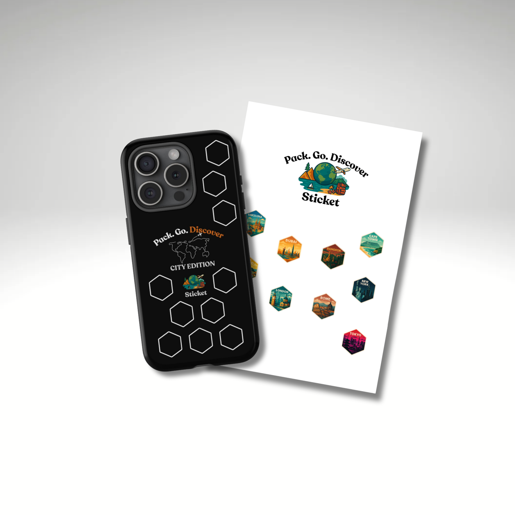 City Edition IPhone Case  + Sticker