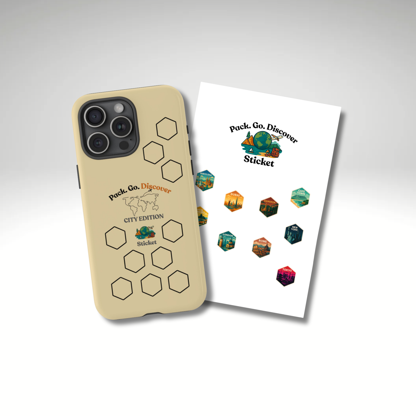 City Edition IPhone Case  + Sticker