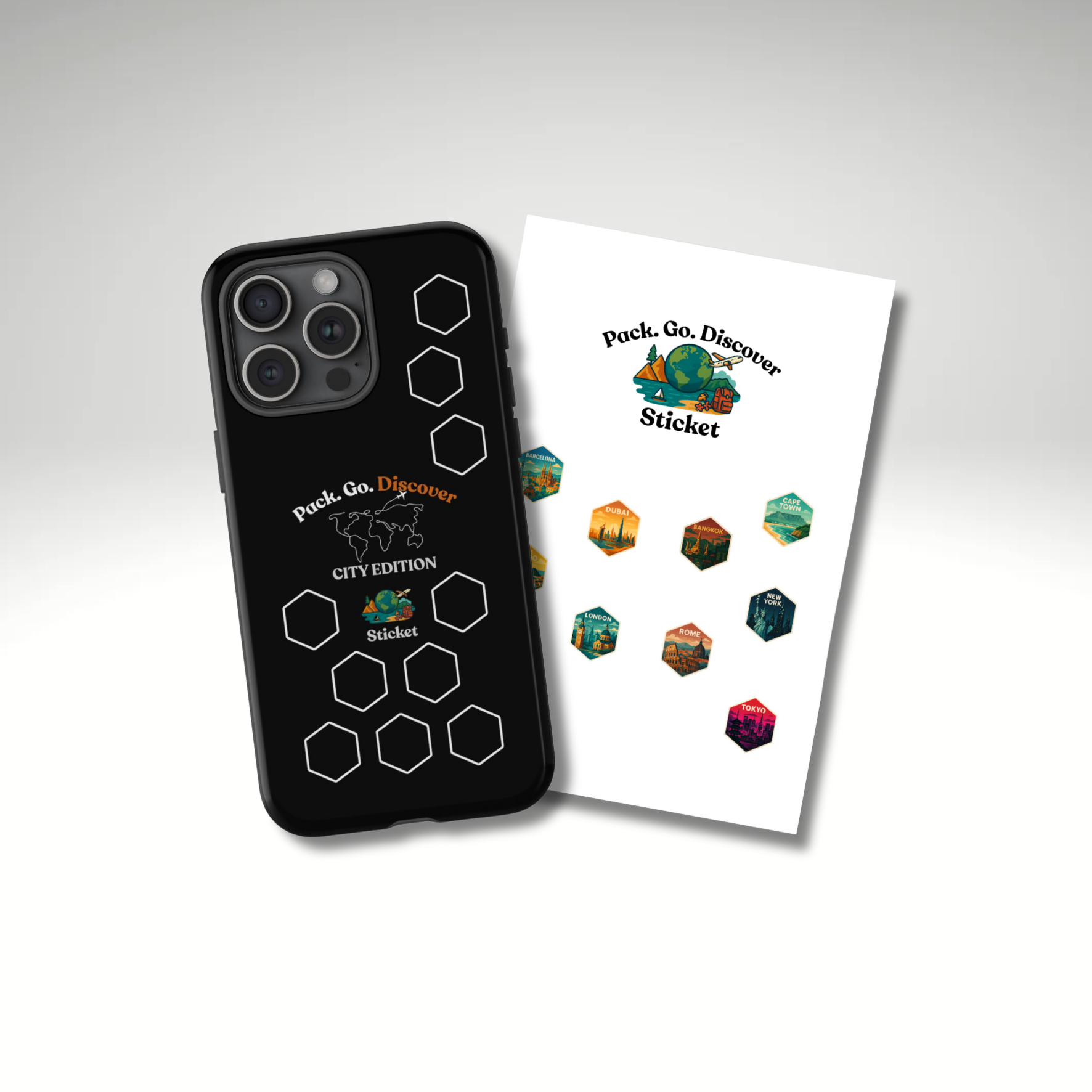 City Edition IPhone Case  + Sticker