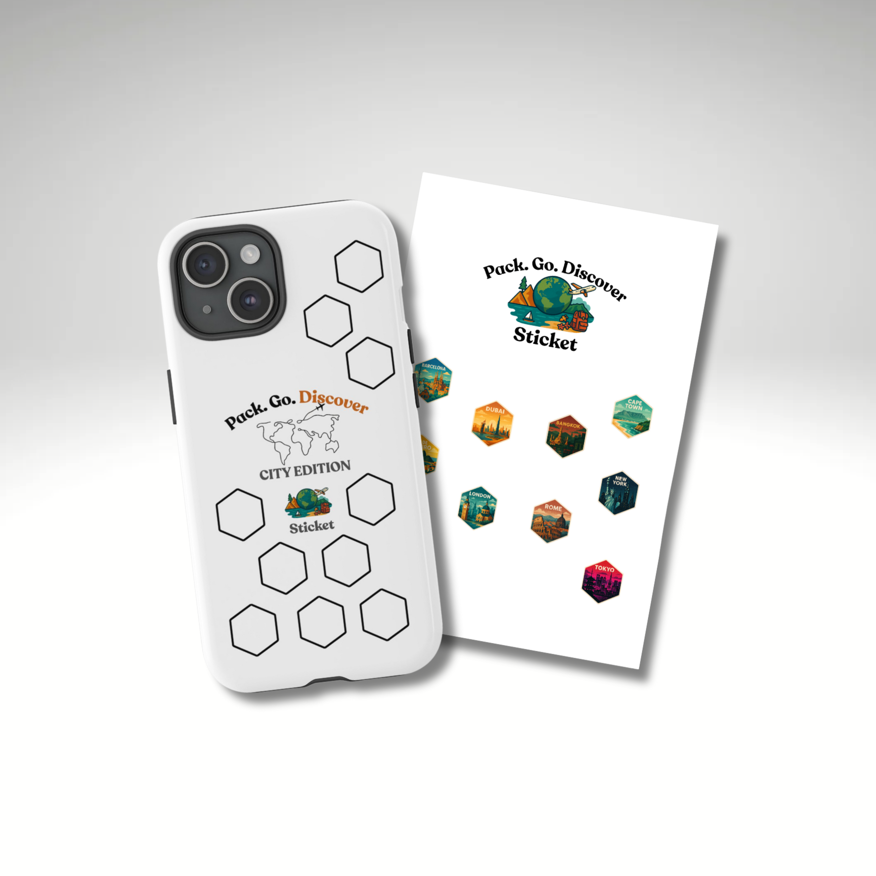 City Edition IPhone Case  + Sticker