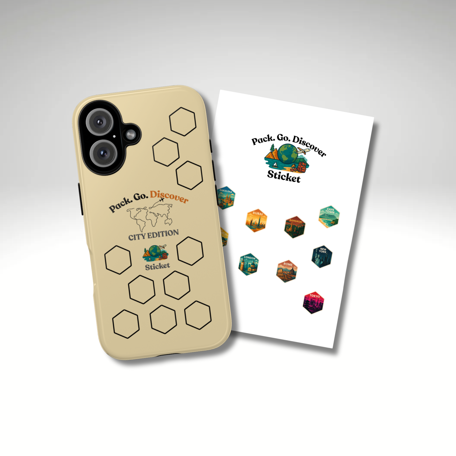 City Edition IPhone Case  + Sticker