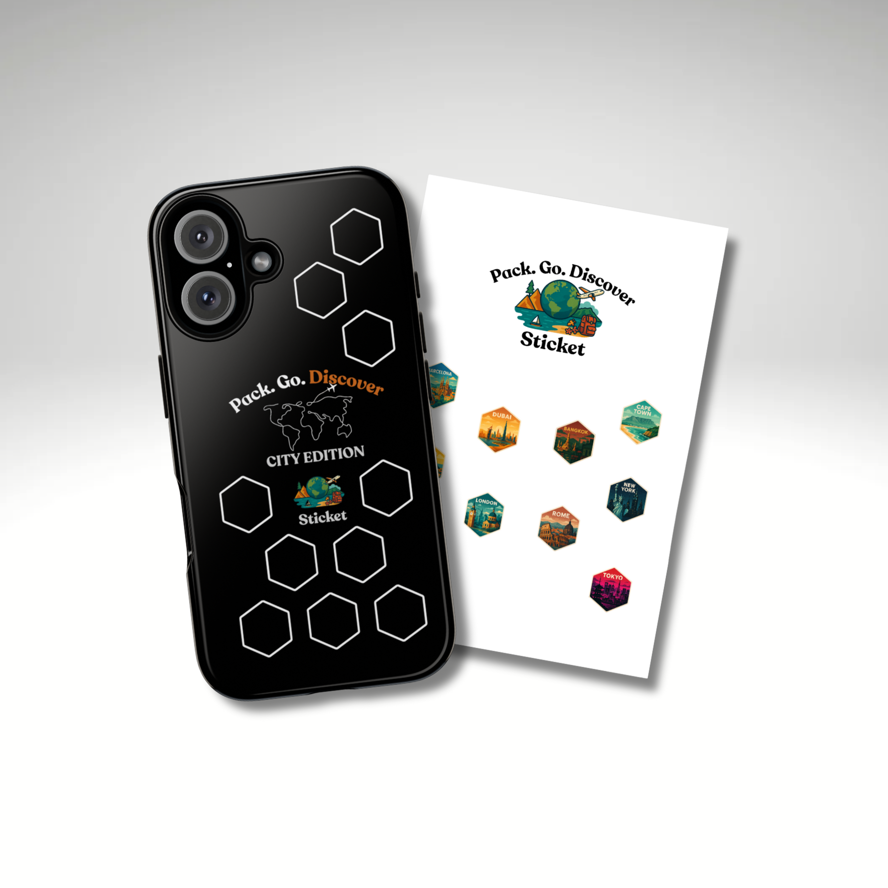 City Edition IPhone Case  + Sticker